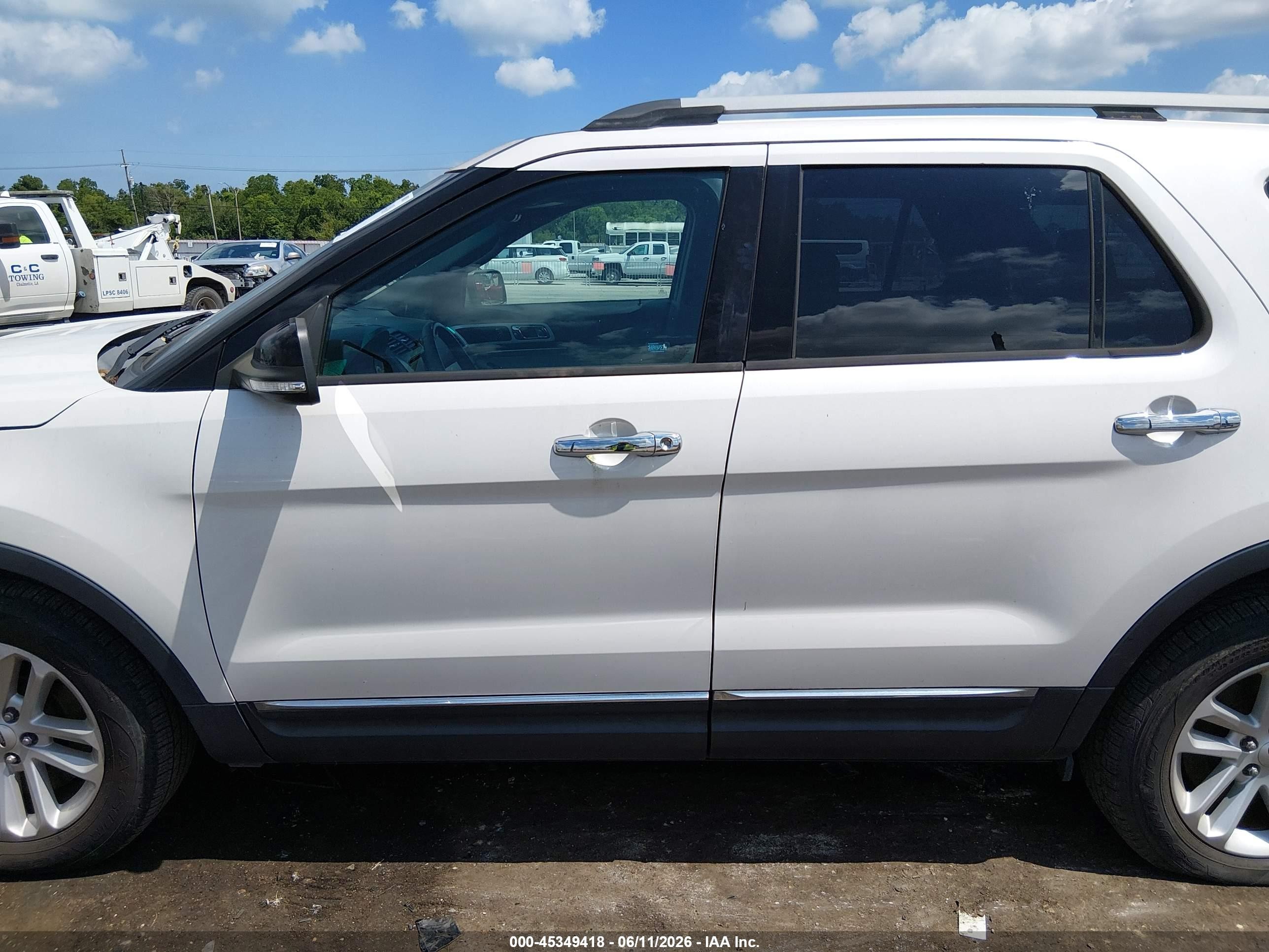 2015 Ford Explorer Xlt White vin: 1FM5K7D89FGB15992