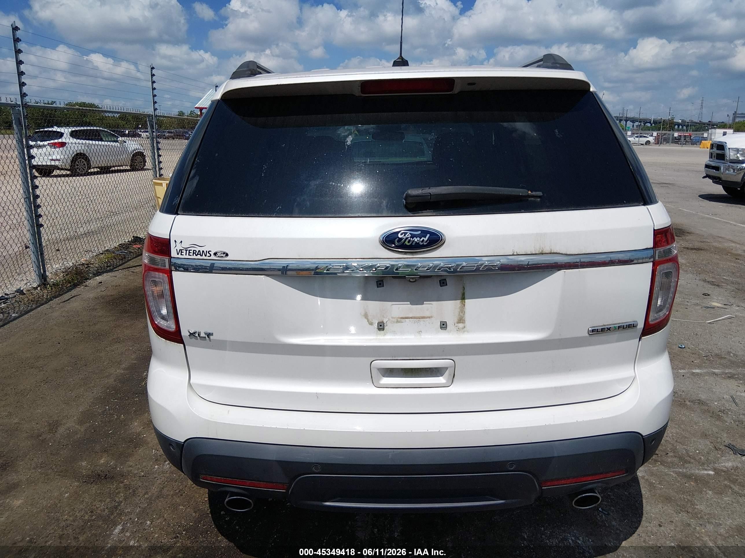2015 Ford Explorer Xlt White vin: 1FM5K7D89FGB15992