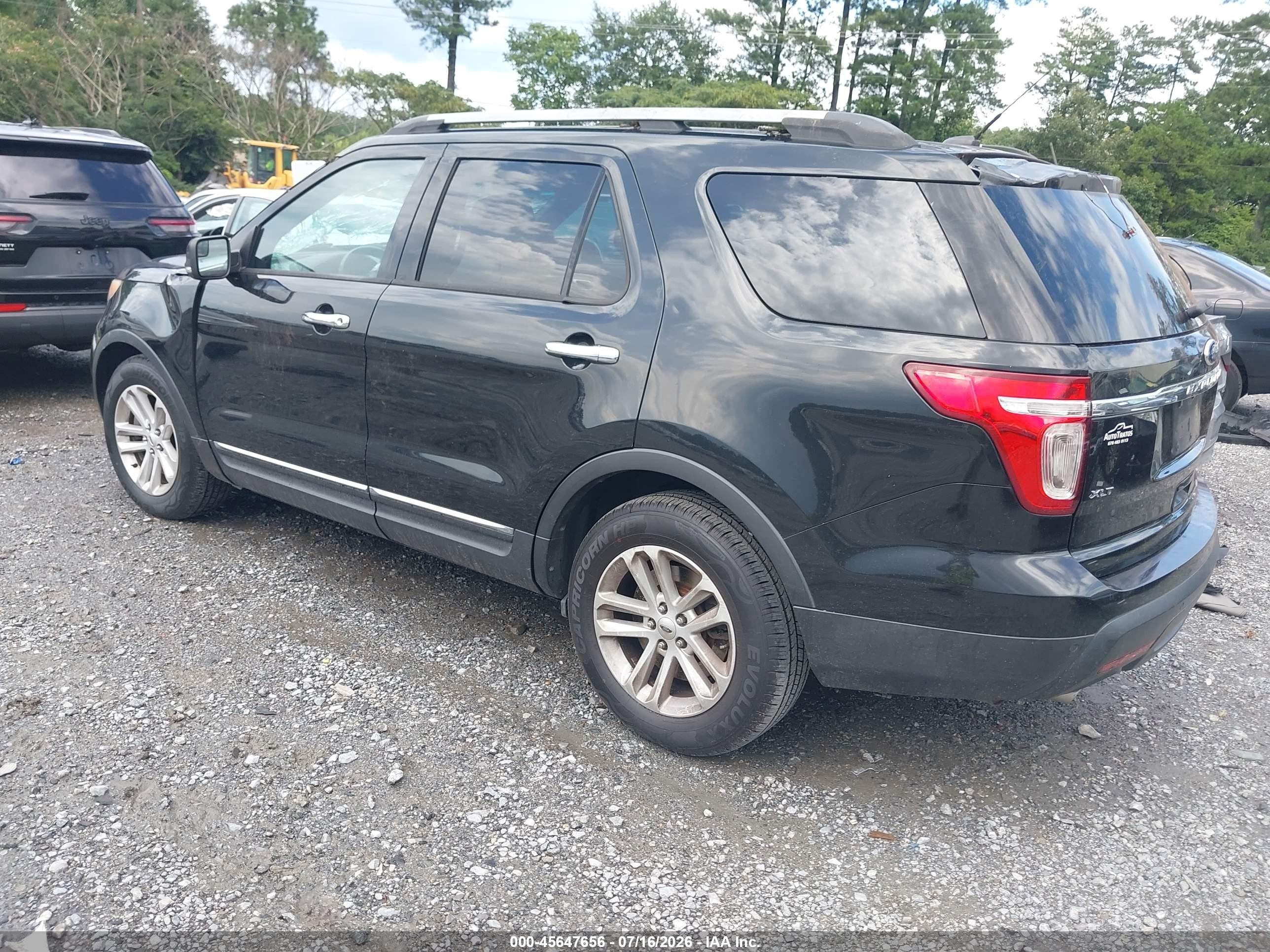 2015 Ford Explorer Xlt Black vin: 1FM5K7D89FGB95407