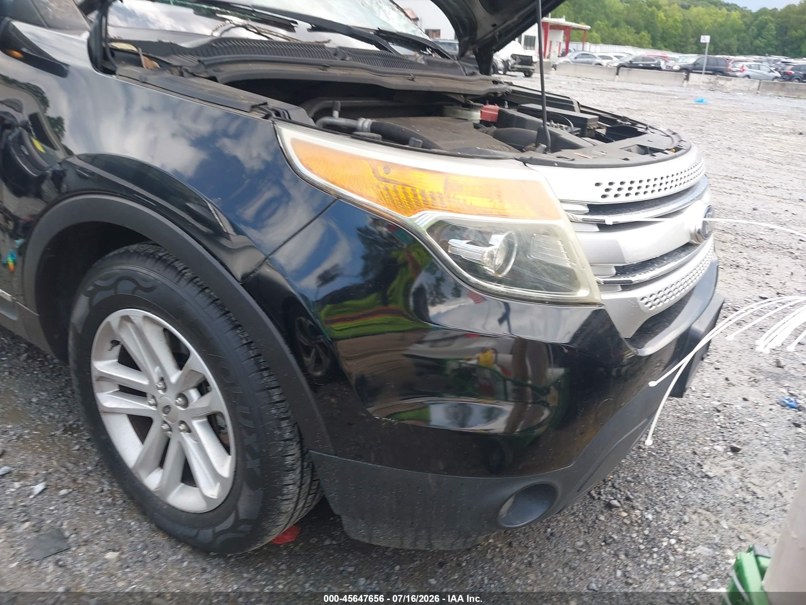 2015 Ford Explorer Xlt Black vin: 1FM5K7D89FGB95407
