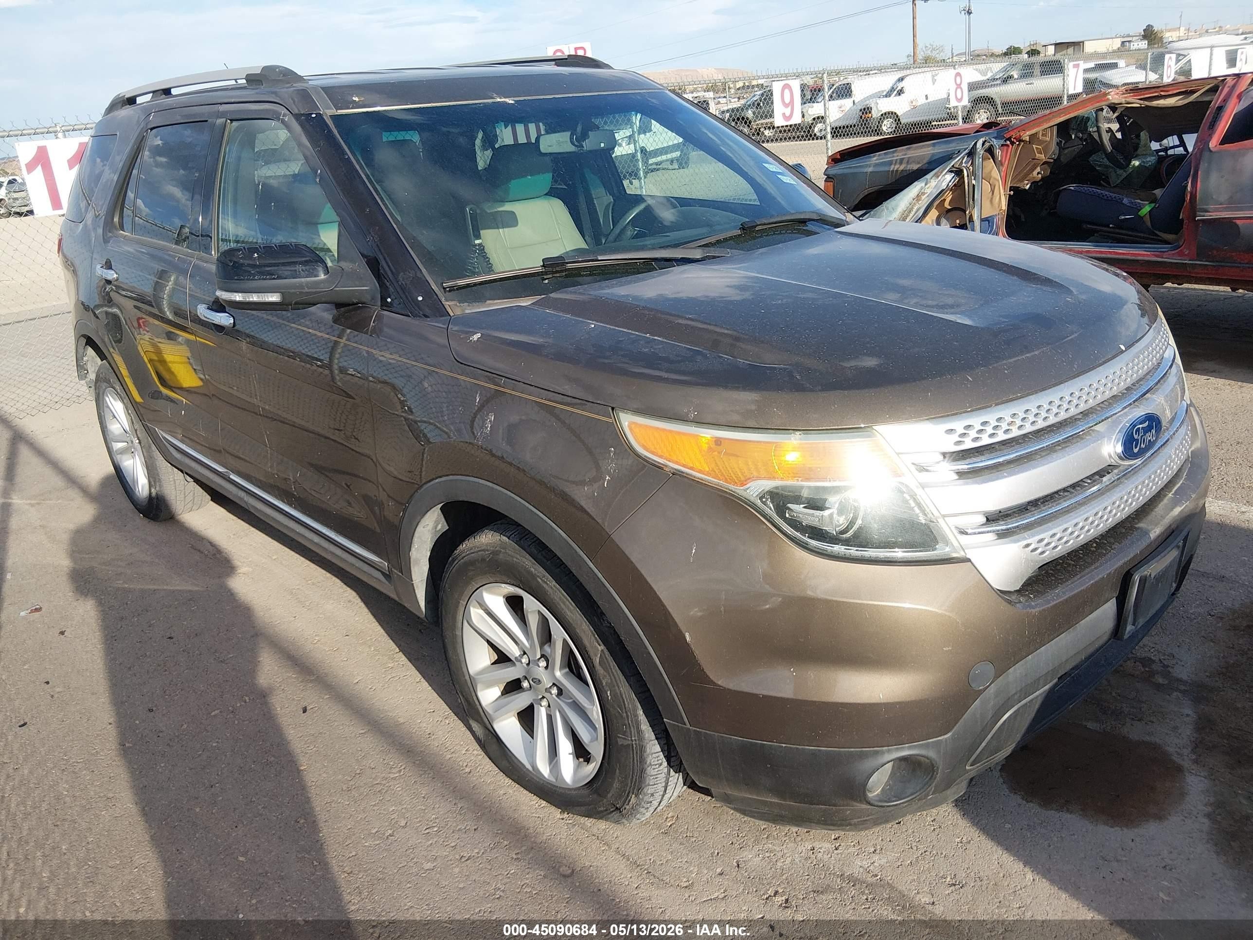 2015 Ford Explorer Xlt Dark Brown vin: 1FM5K7D89FGC04901