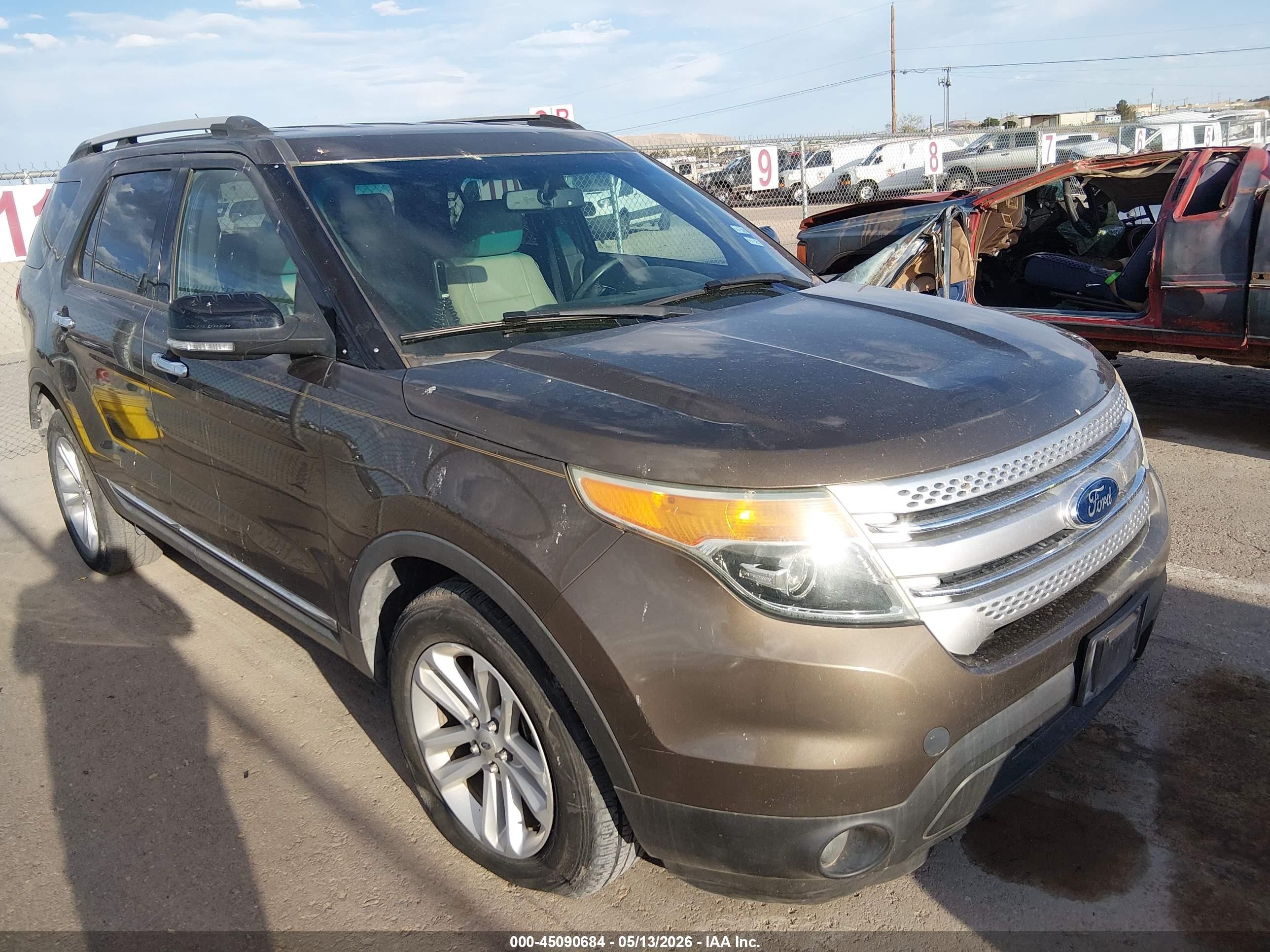2015 Ford Explorer Xlt Dark Brown vin: 1FM5K7D89FGC04901