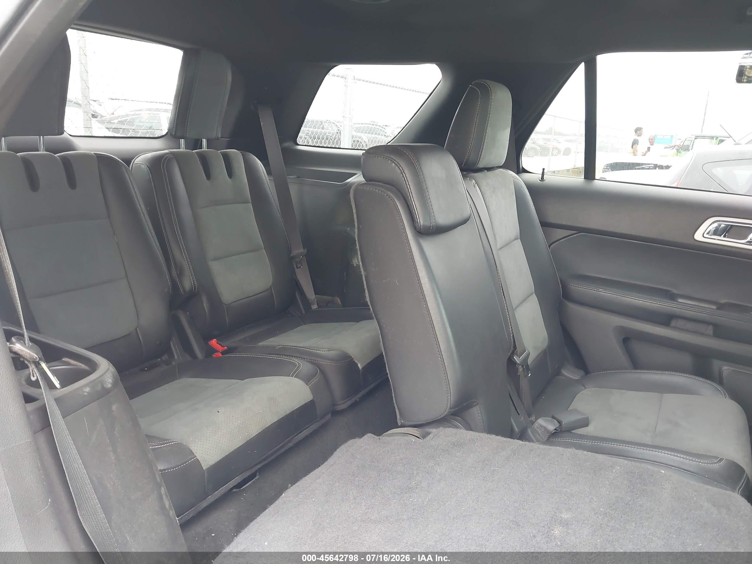 2015 Ford Explorer Xlt White vin: 1FM5K7D89FGC15560