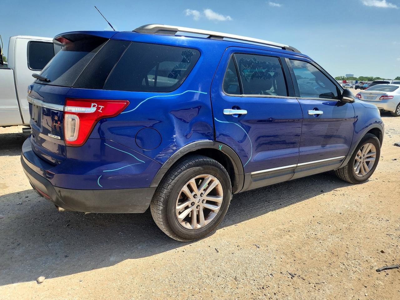 2015 Ford Explorer Xlt Синий vin: 1FM5K7D89FGC37655