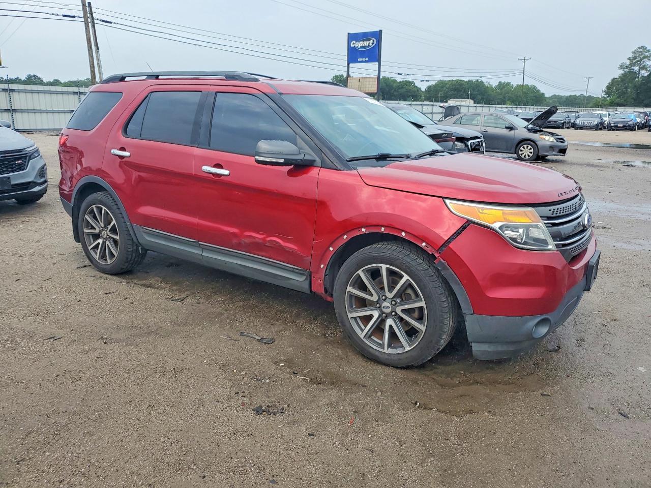2015 Ford Explorer Xlt Red vin: 1FM5K7D89FGC58229