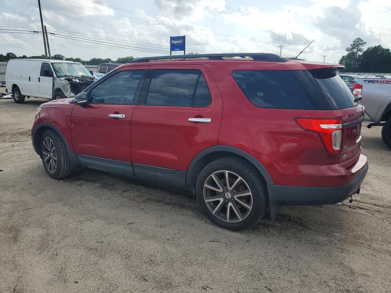 2015 Ford Explorer Xlt Red vin: 1FM5K7D89FGC58229