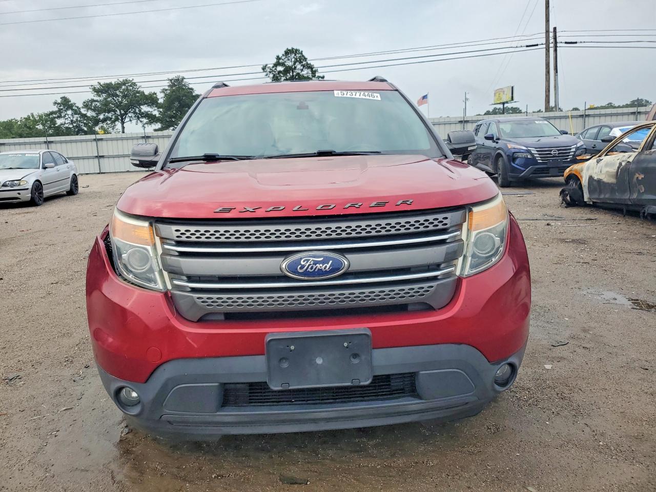 2015 Ford Explorer Xlt Red vin: 1FM5K7D89FGC58229