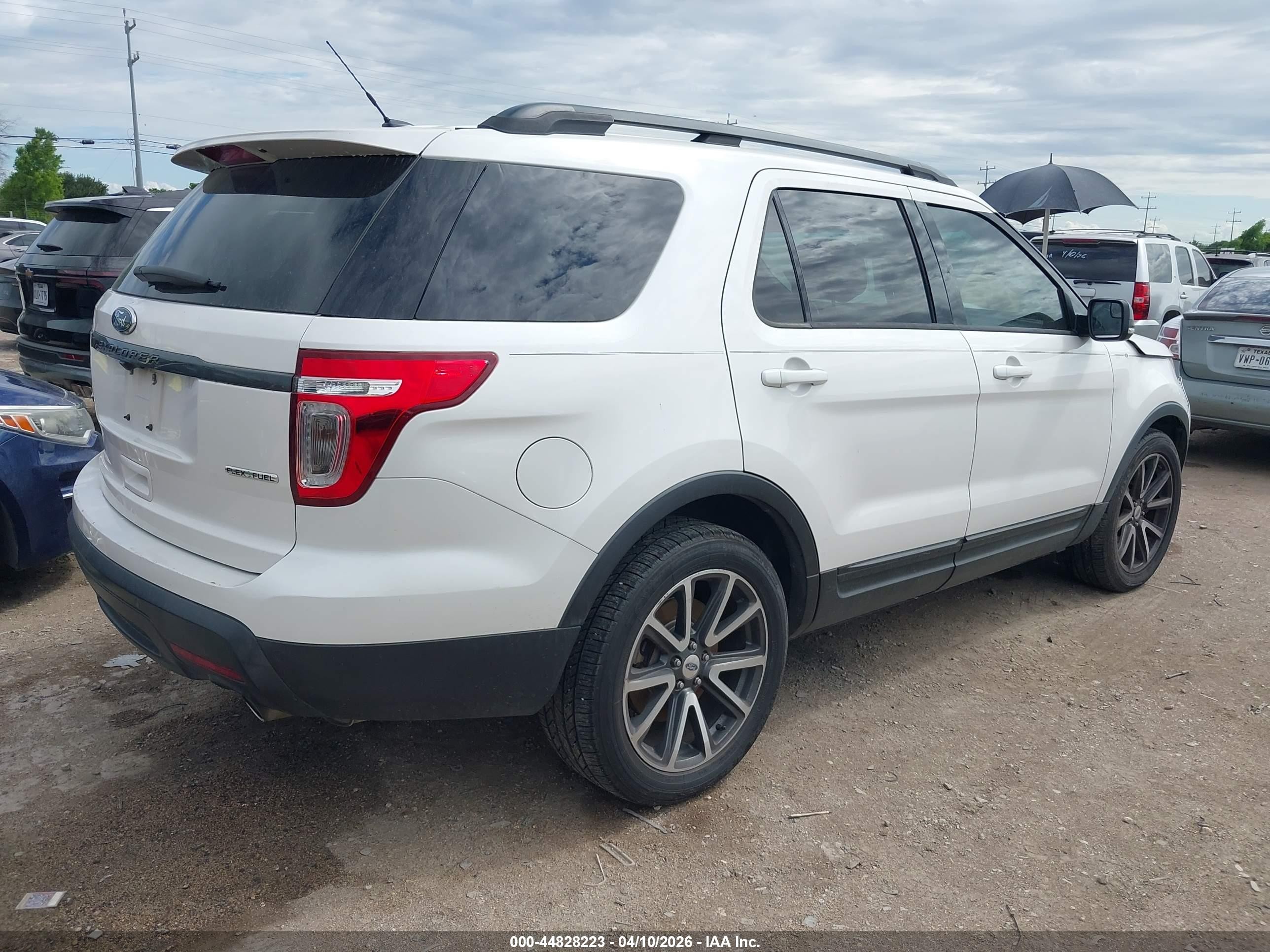 2015 Ford Explorer Xlt White vin: 1FM5K7D89FGC62569