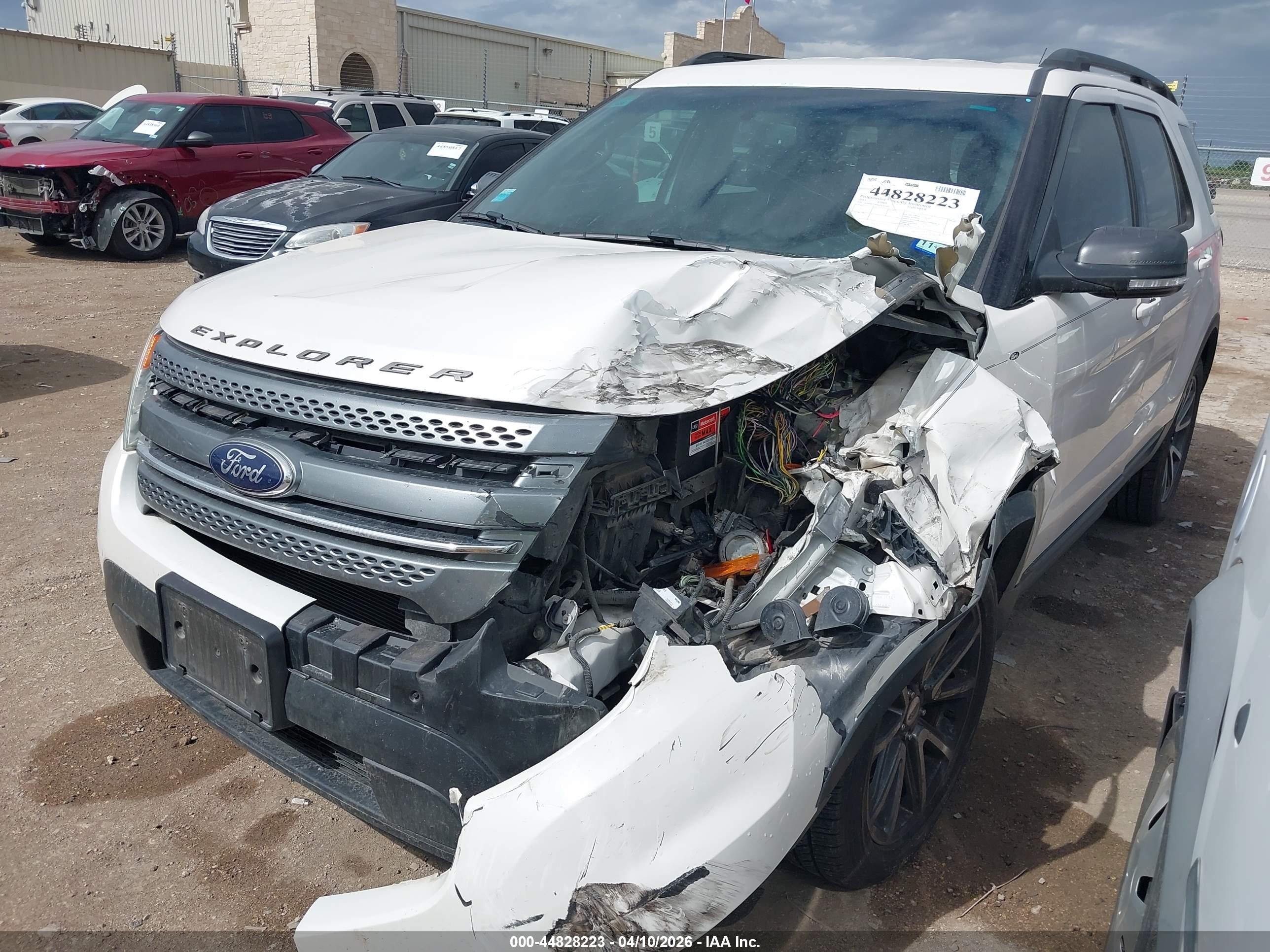 2015 Ford Explorer Xlt White vin: 1FM5K7D89FGC62569