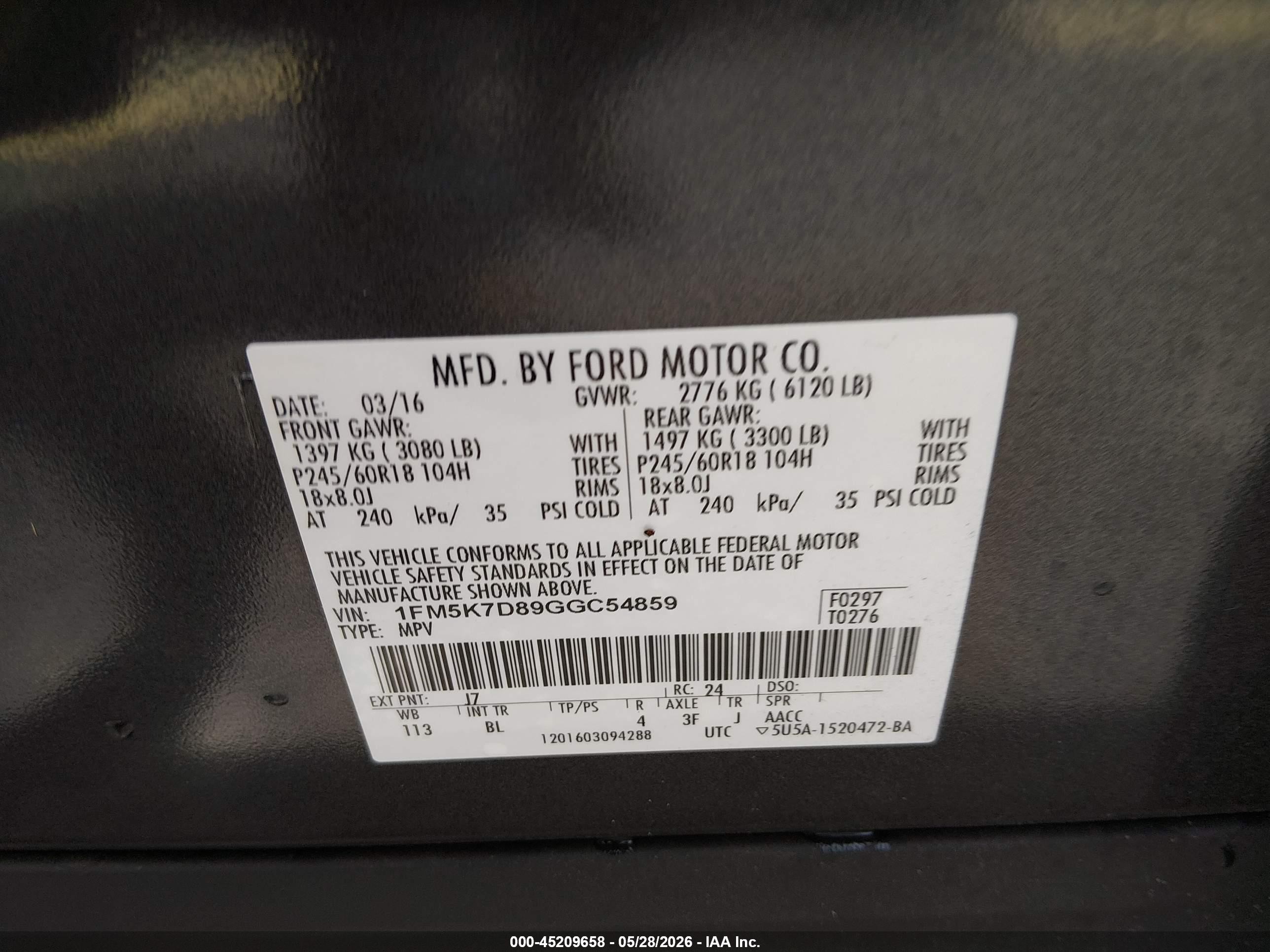 2016 Ford Explorer Xlt Gray vin: 1FM5K7D89GGC54859