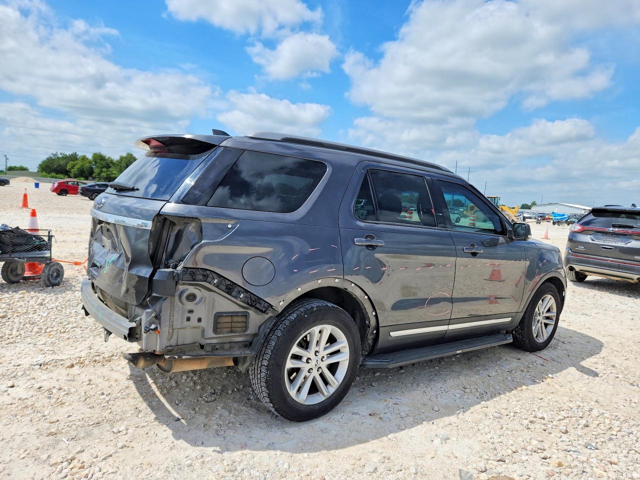 2017 Ford Explorer Xlt Gray vin: 1FM5K7D89HGD03110