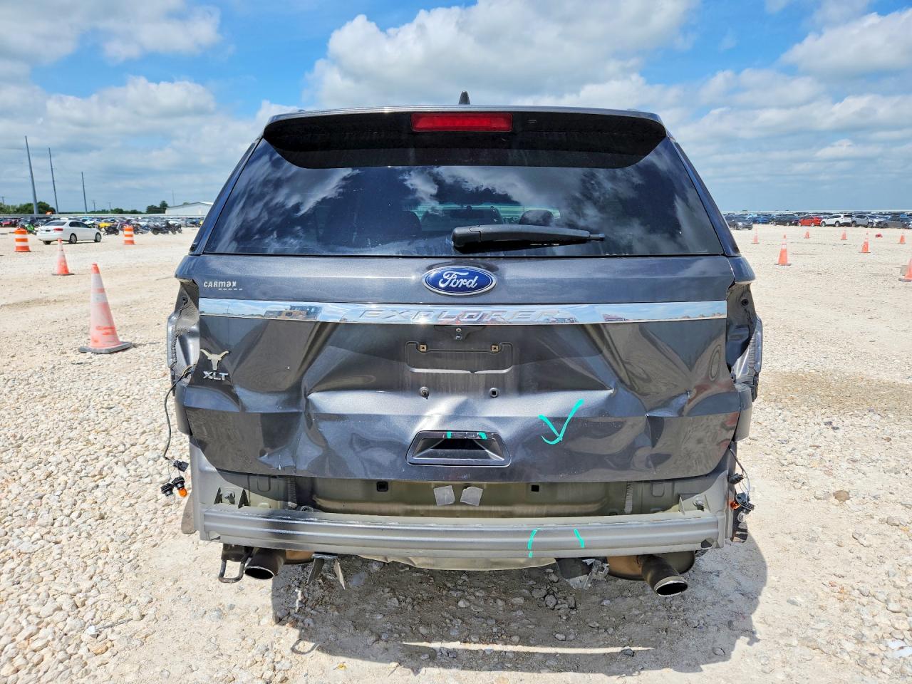 2017 Ford Explorer Xlt Gray vin: 1FM5K7D89HGD03110