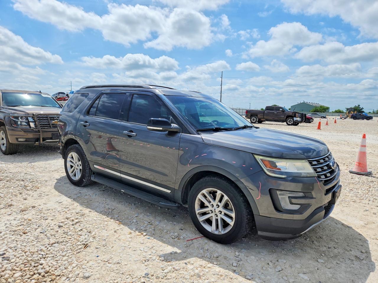 2017 Ford Explorer Xlt Gray vin: 1FM5K7D89HGD03110