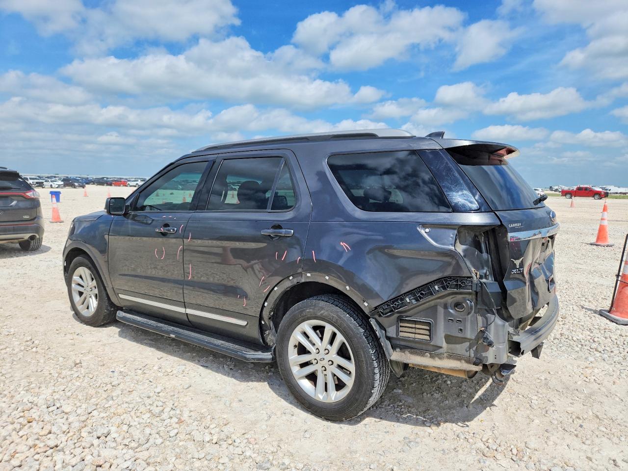 2017 Ford Explorer Xlt Gray vin: 1FM5K7D89HGD03110