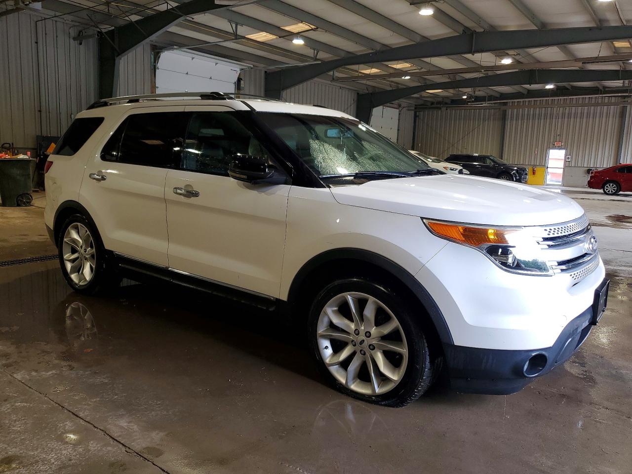 2013 Ford Explorer Xlt White vin: 1FM5K7D8XDGA29703