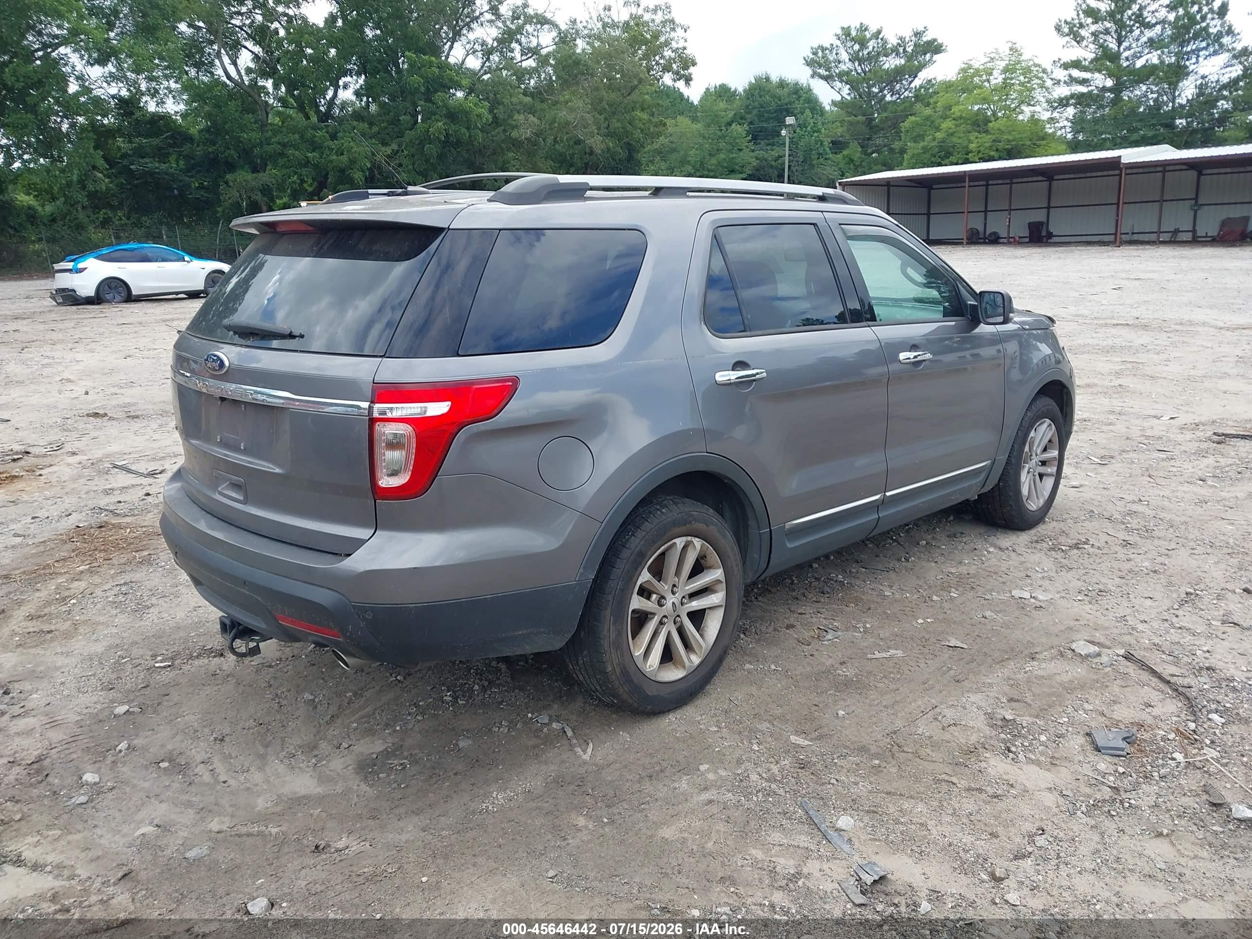 2013 Ford Explorer Xlt Gray vin: 1FM5K7D8XDGA52608