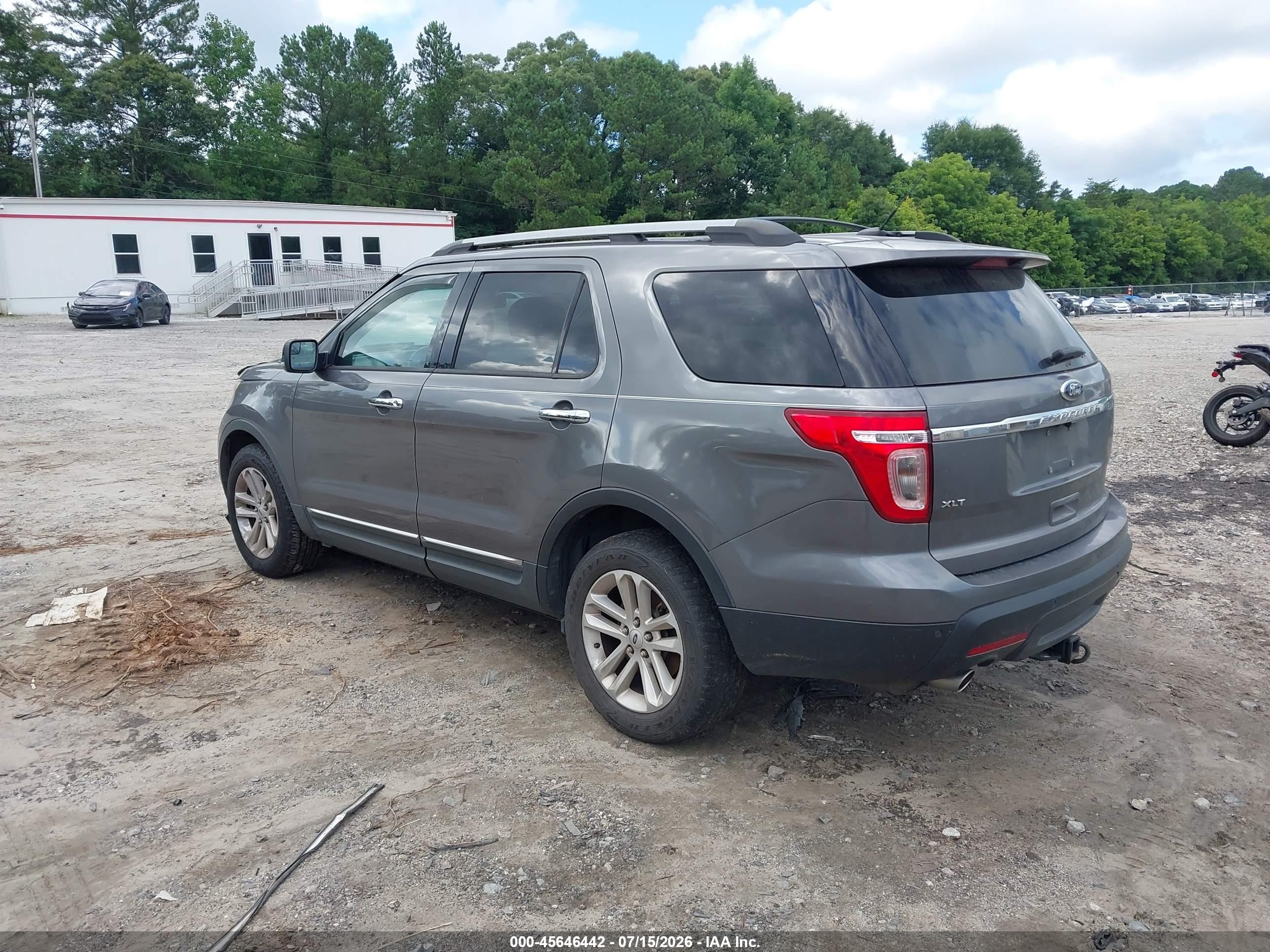 2013 Ford Explorer Xlt Gray vin: 1FM5K7D8XDGA52608
