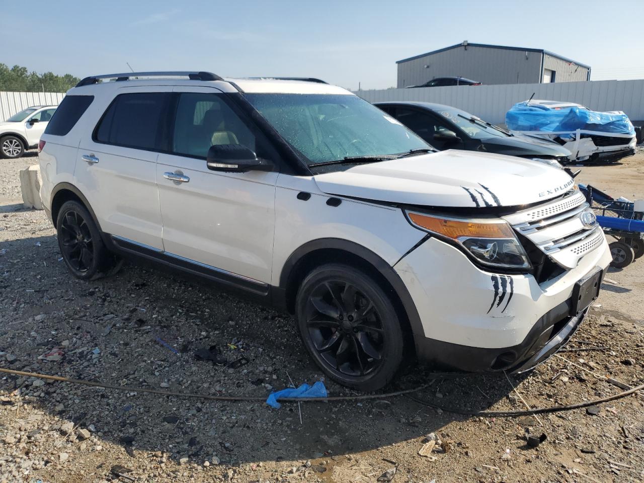 2013 Ford Explorer Xlt White vin: 1FM5K7D8XDGB31972
