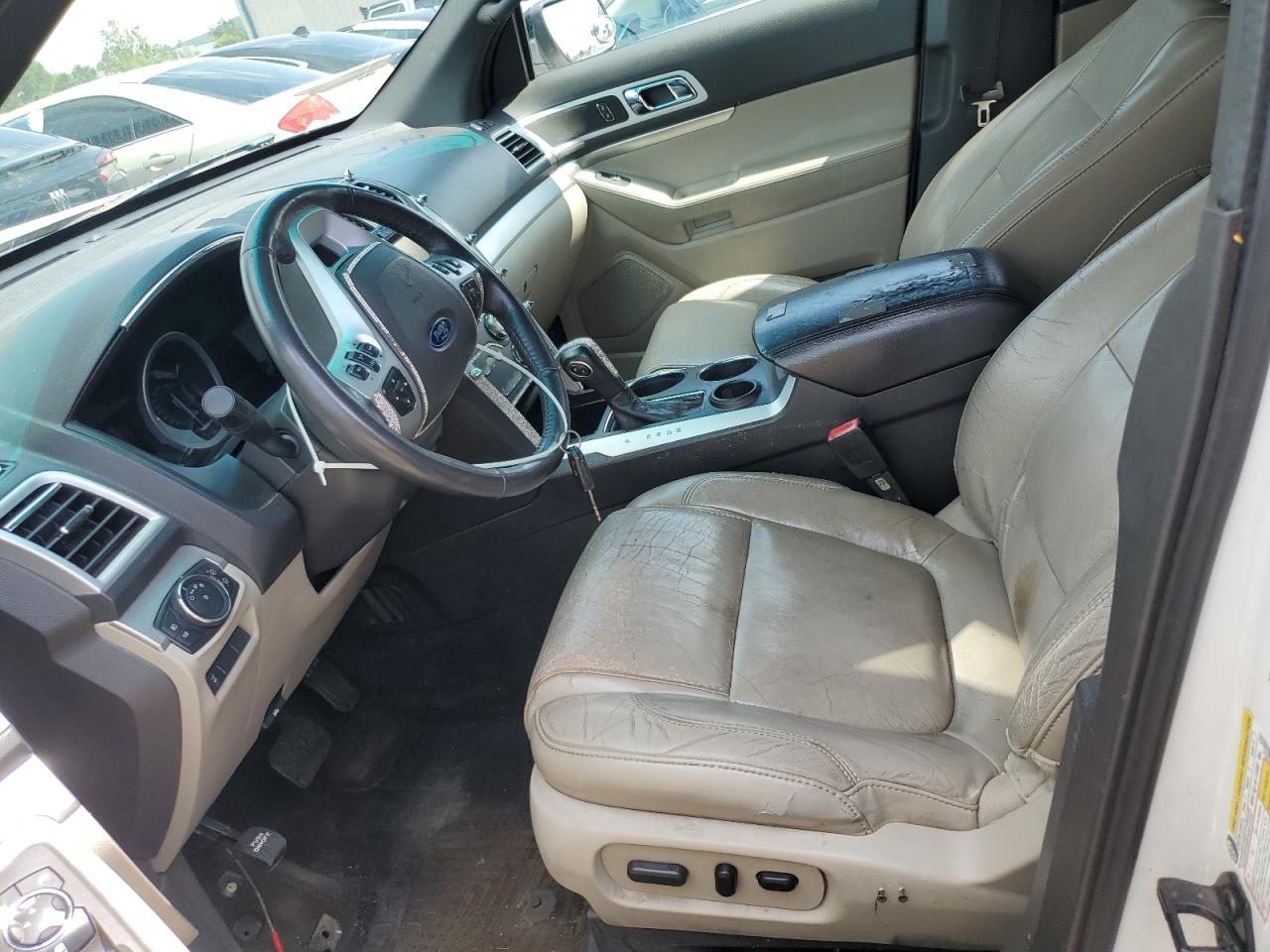 2013 Ford Explorer Xlt White vin: 1FM5K7D8XDGB31972