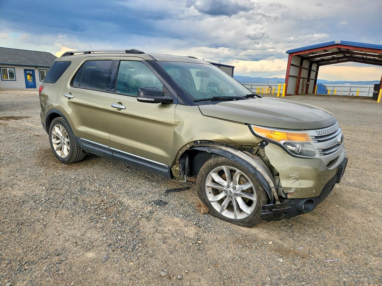 2013 Ford Explorer Xlt Green vin: 1FM5K7D8XDGB34547