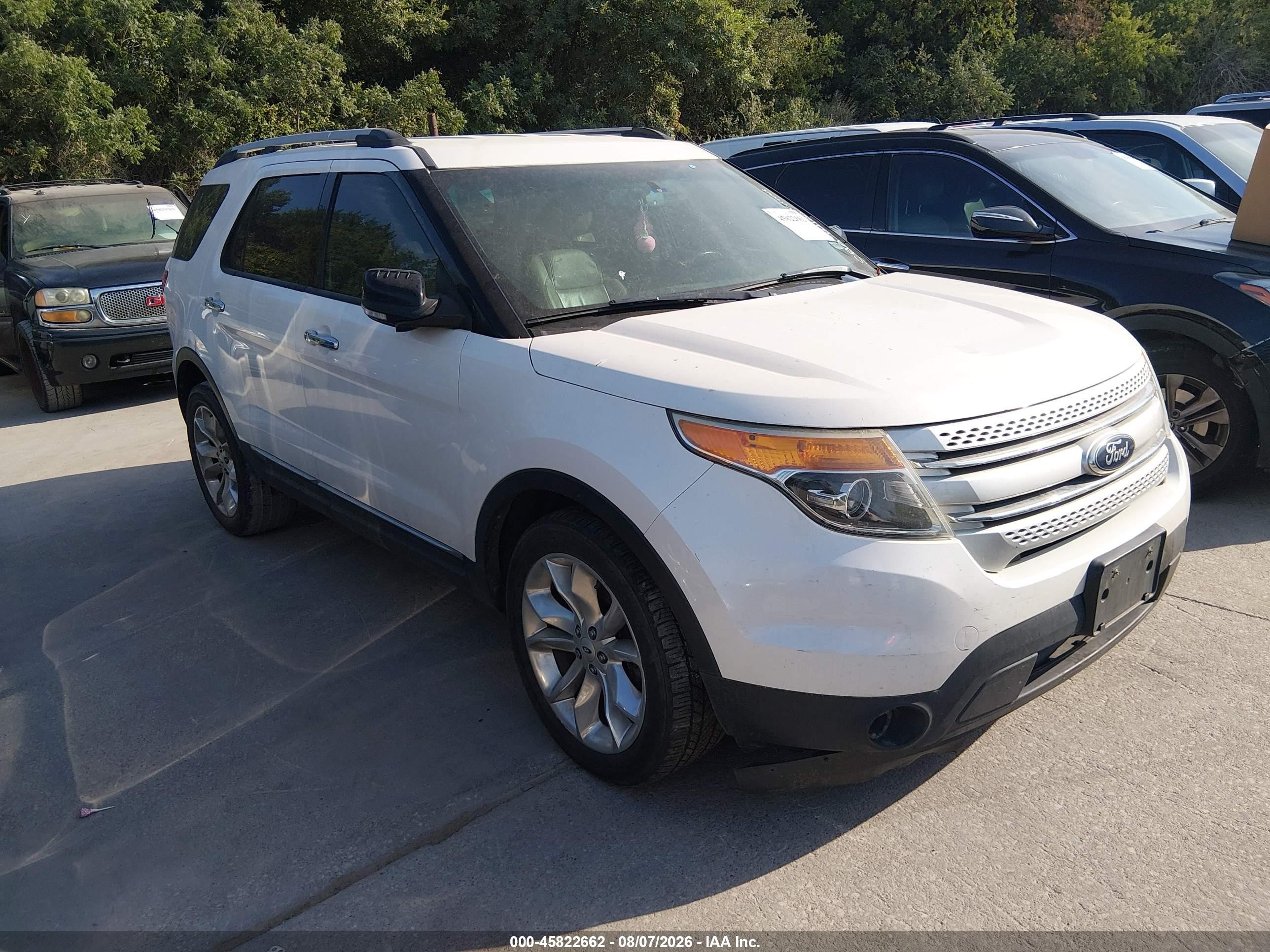2013 Ford Explorer Xlt White vin: 1FM5K7D8XDGB89130