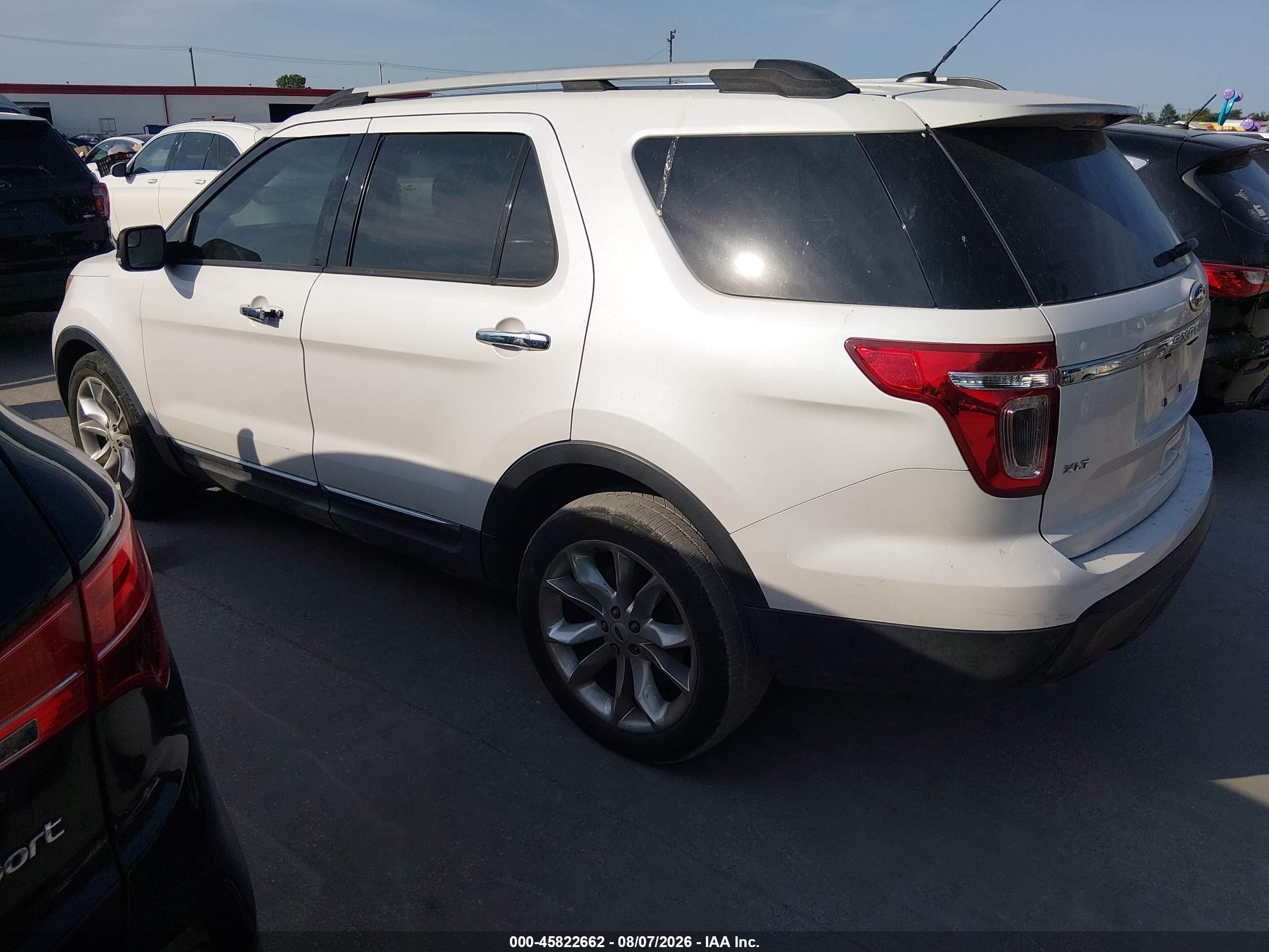2013 Ford Explorer Xlt White vin: 1FM5K7D8XDGB89130