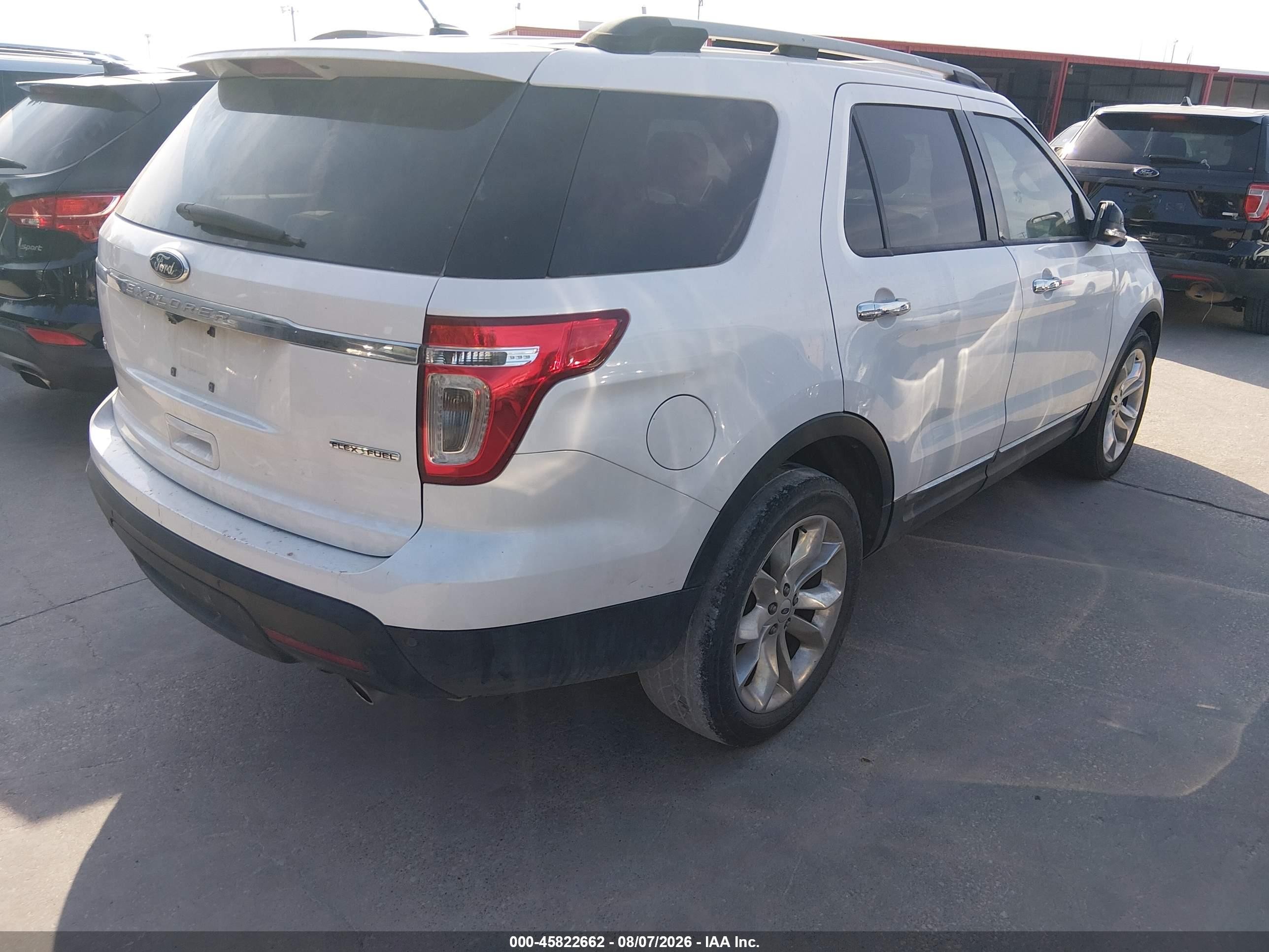 2013 Ford Explorer Xlt White vin: 1FM5K7D8XDGB89130