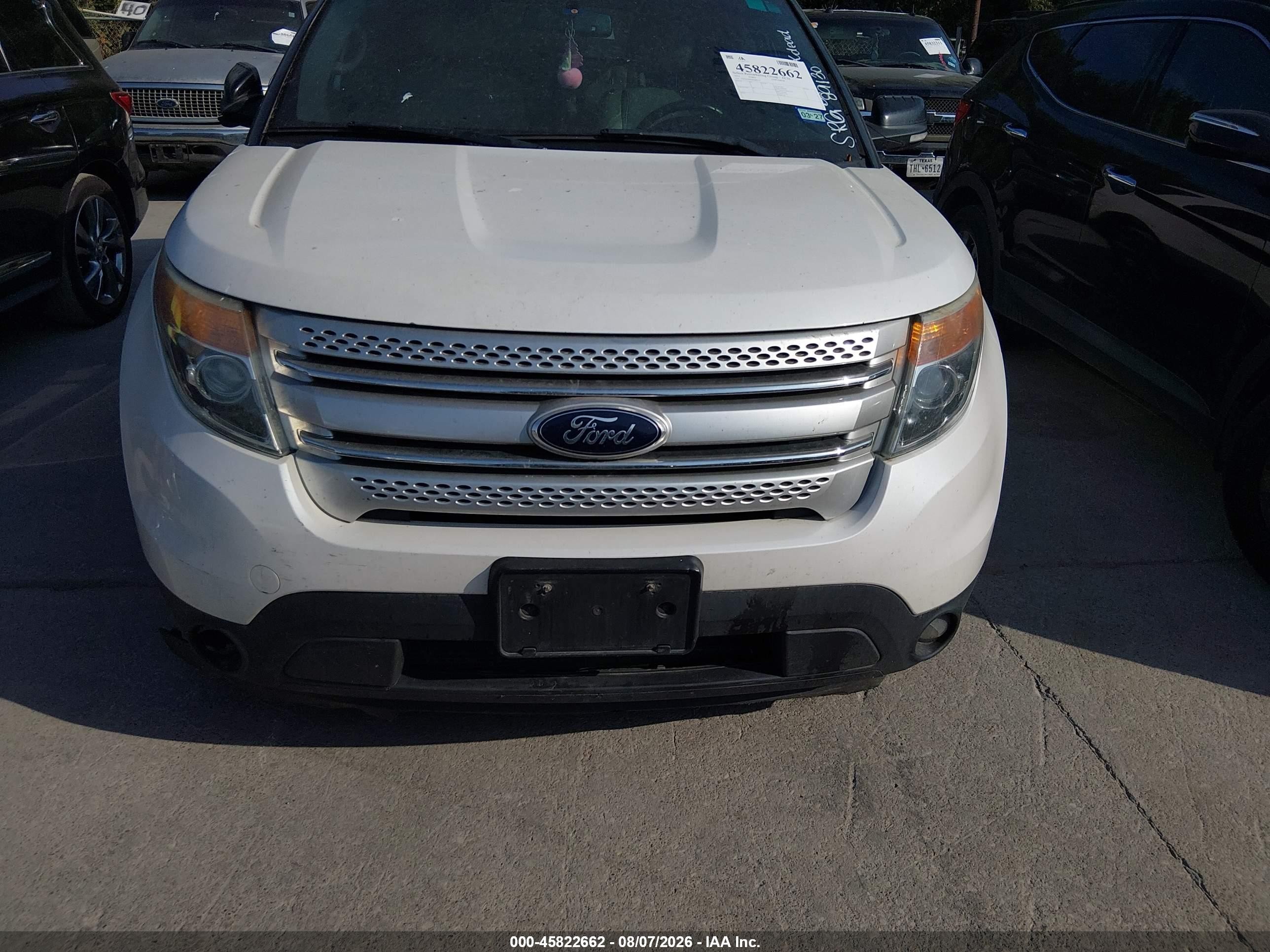 2013 Ford Explorer Xlt White vin: 1FM5K7D8XDGB89130