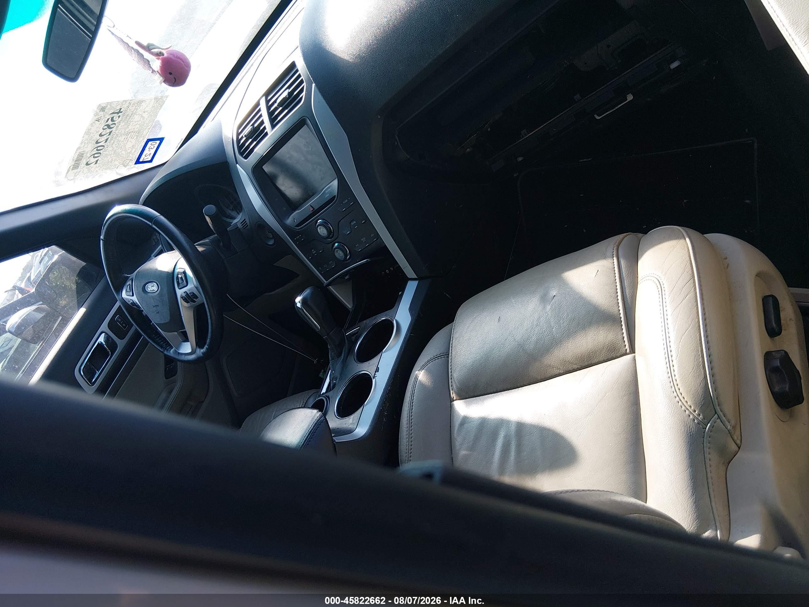 2013 Ford Explorer Xlt White vin: 1FM5K7D8XDGB89130