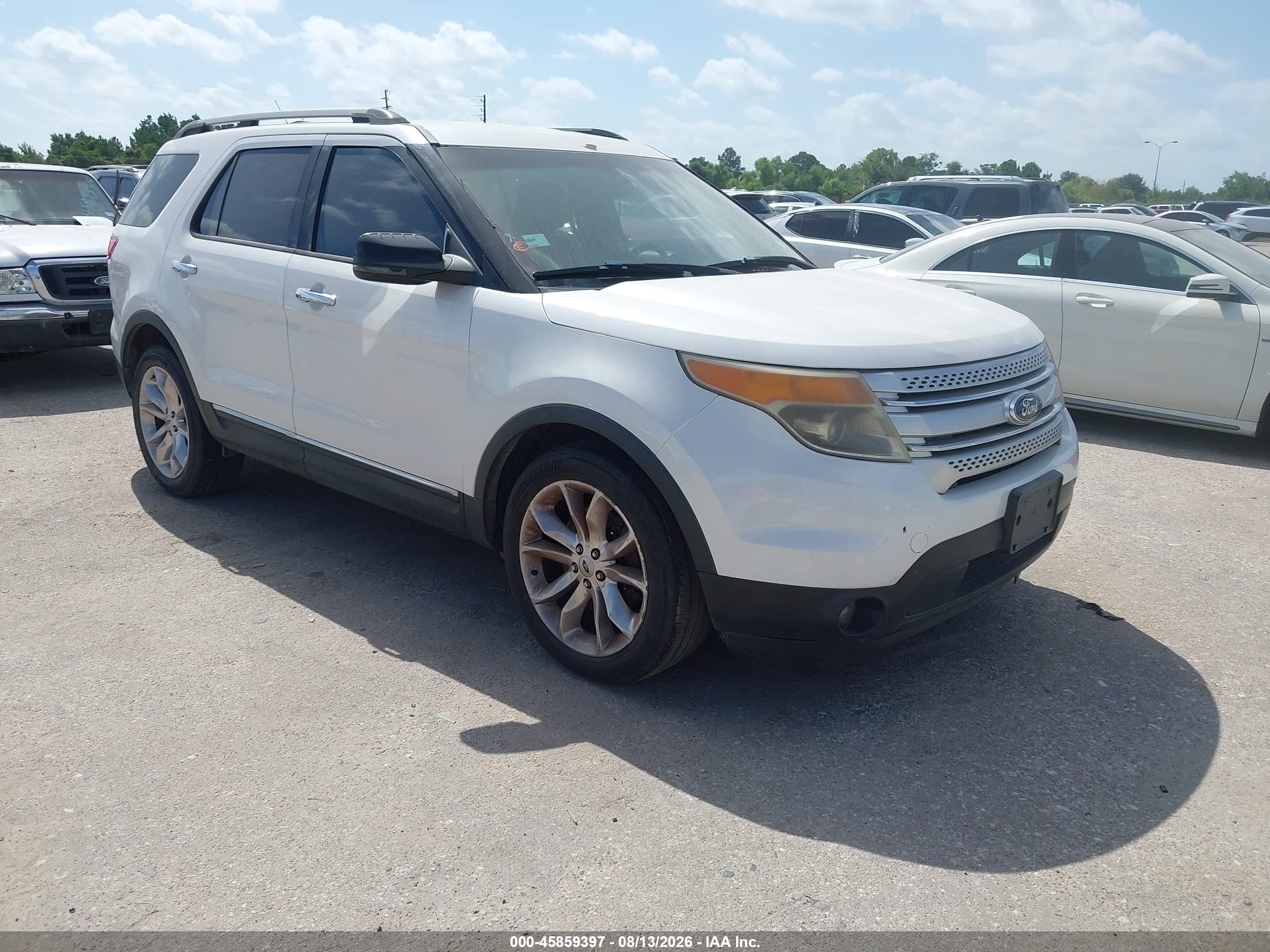 2013 Ford Explorer Xlt White vin: 1FM5K7D8XDGB99088