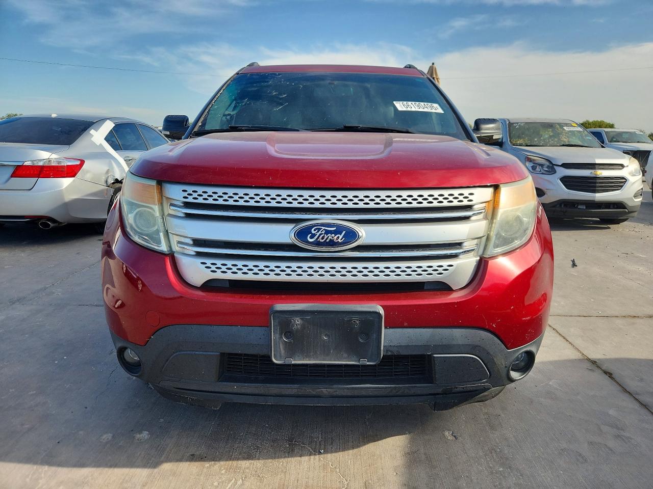 2013 Ford Explorer Xlt Red vin: 1FM5K7D8XDGC14530