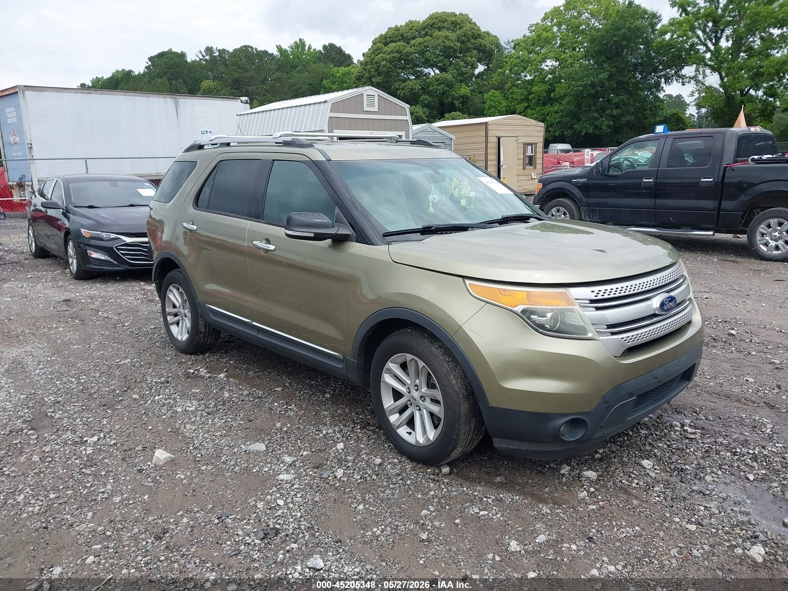 2013 Ford Explorer Xlt Green vin: 1FM5K7D8XDGC25530