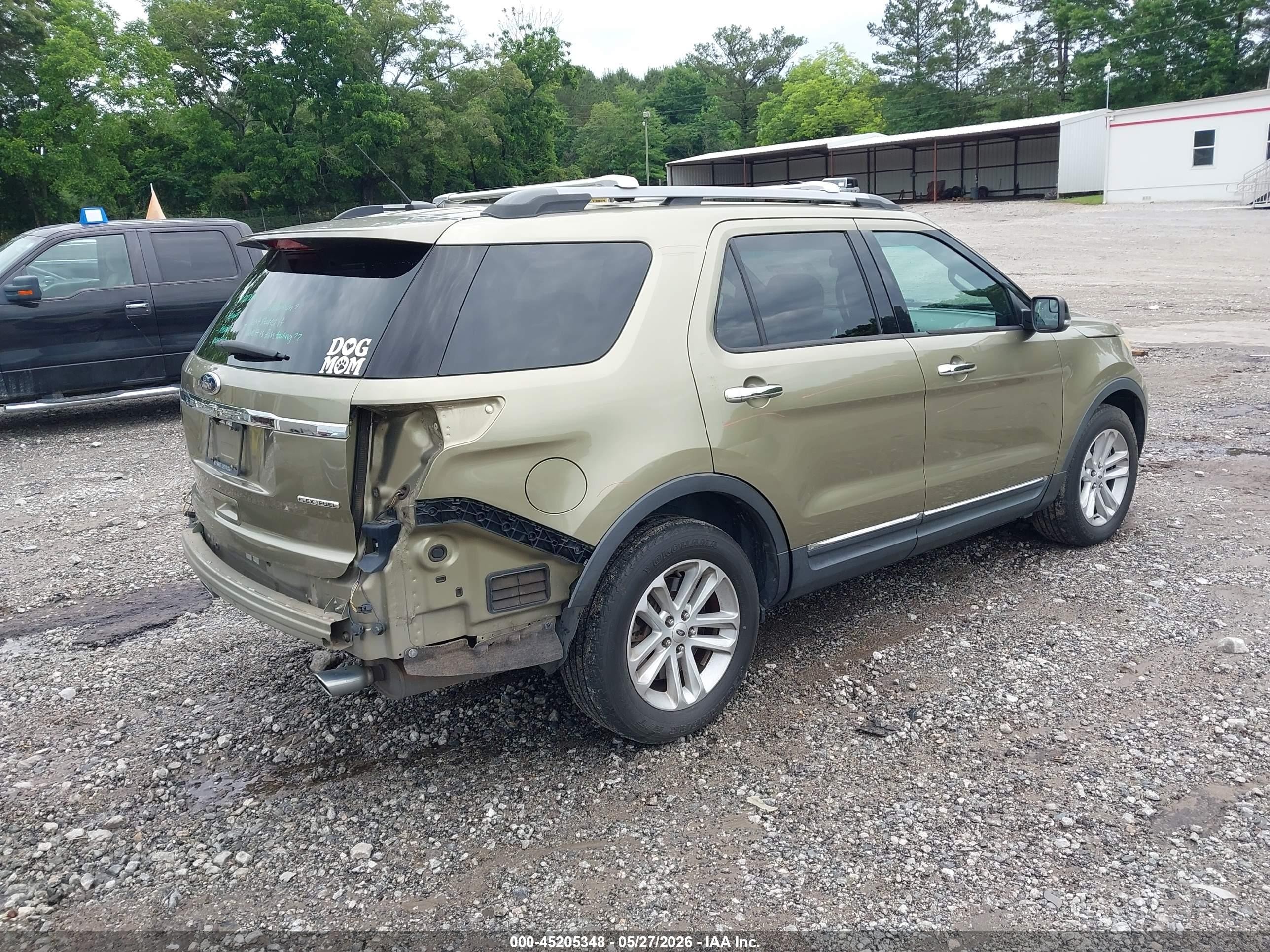 2013 Ford Explorer Xlt Green vin: 1FM5K7D8XDGC25530