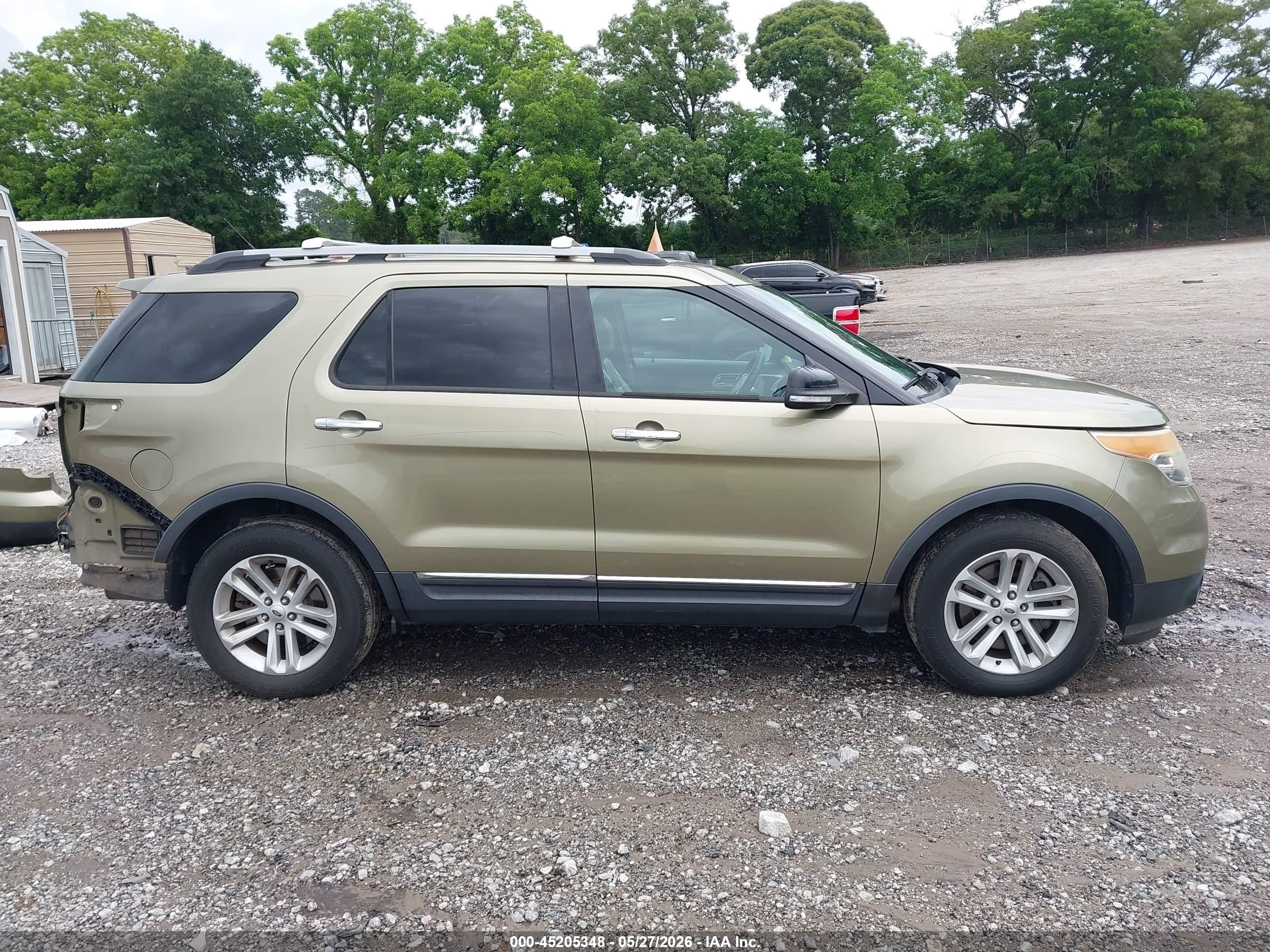 2013 Ford Explorer Xlt Green vin: 1FM5K7D8XDGC25530