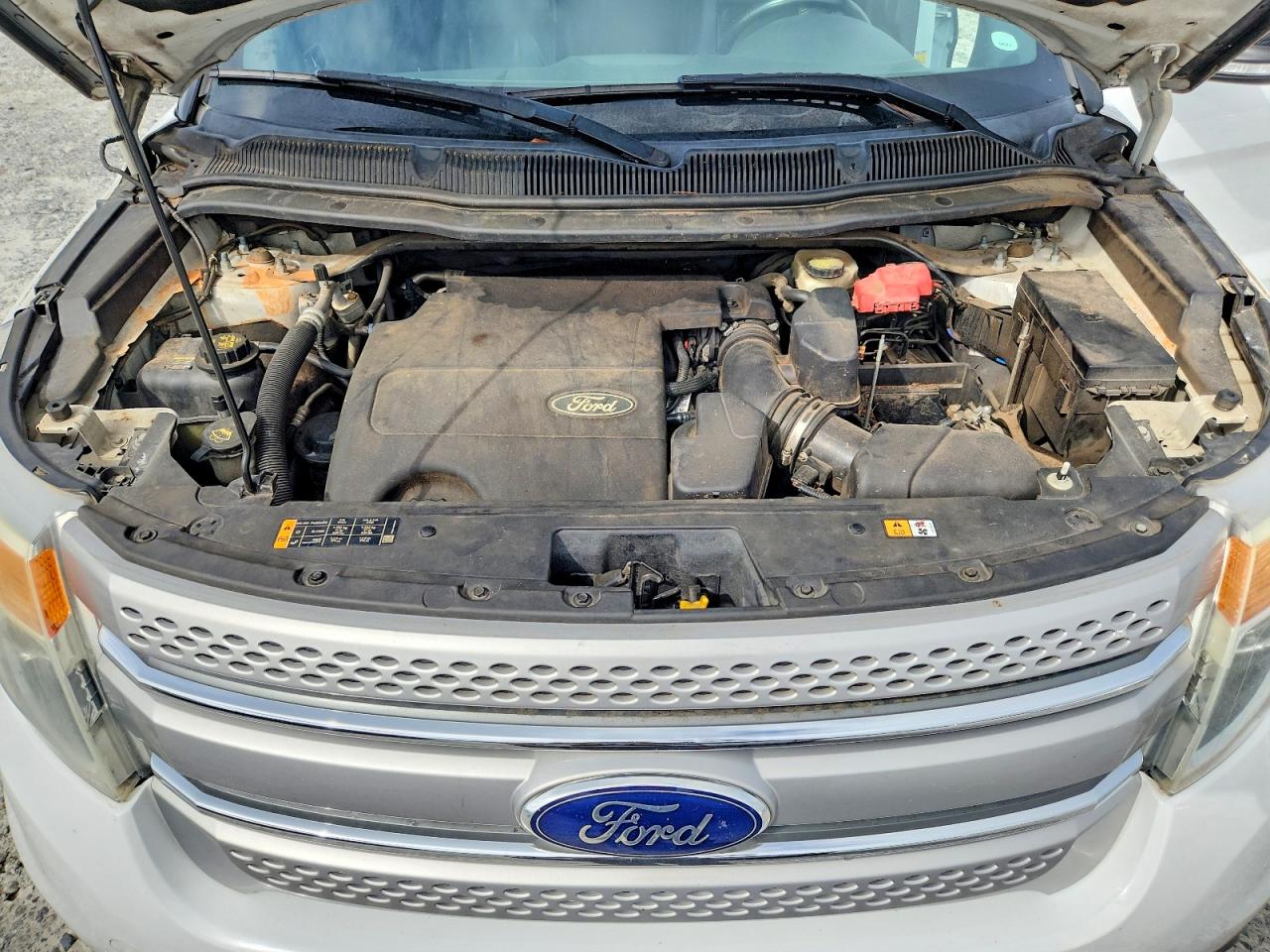 2013 Ford Explorer Xlt White vin: 1FM5K7D8XDGC57443