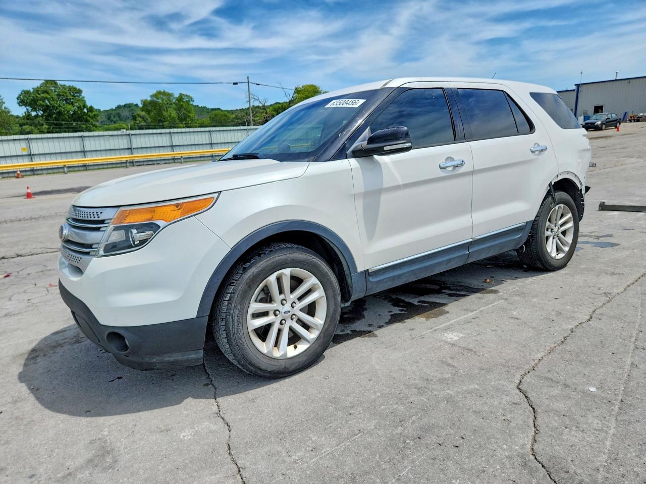 2013 Ford Explorer Xlt White vin: 1FM5K7D8XDGC89793