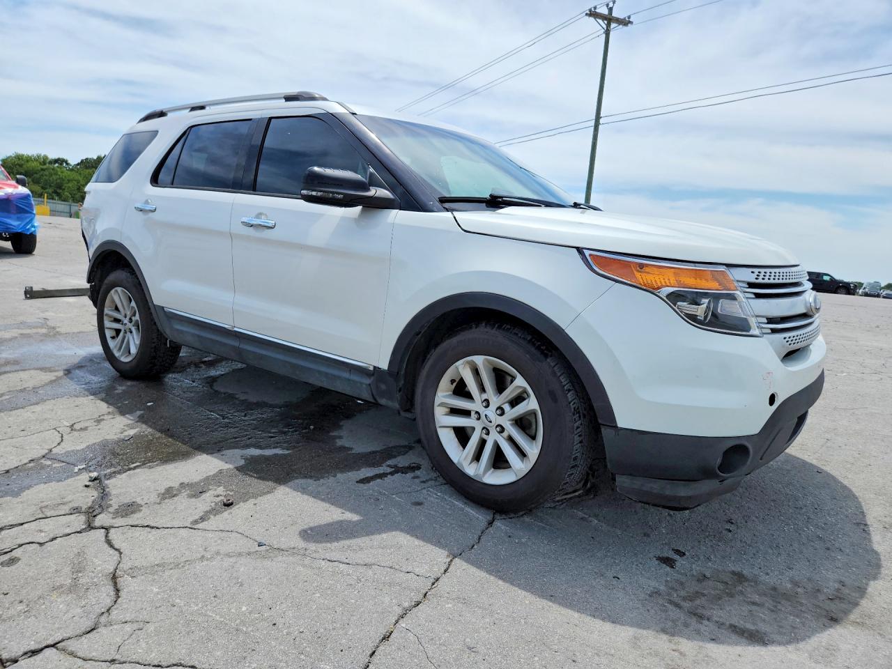2013 Ford Explorer Xlt White vin: 1FM5K7D8XDGC89793