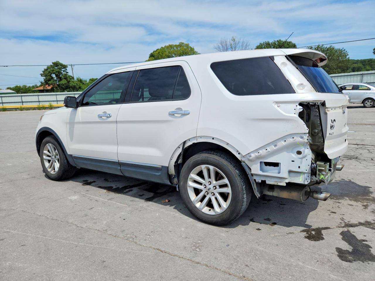 2013 Ford Explorer Xlt White vin: 1FM5K7D8XDGC89793