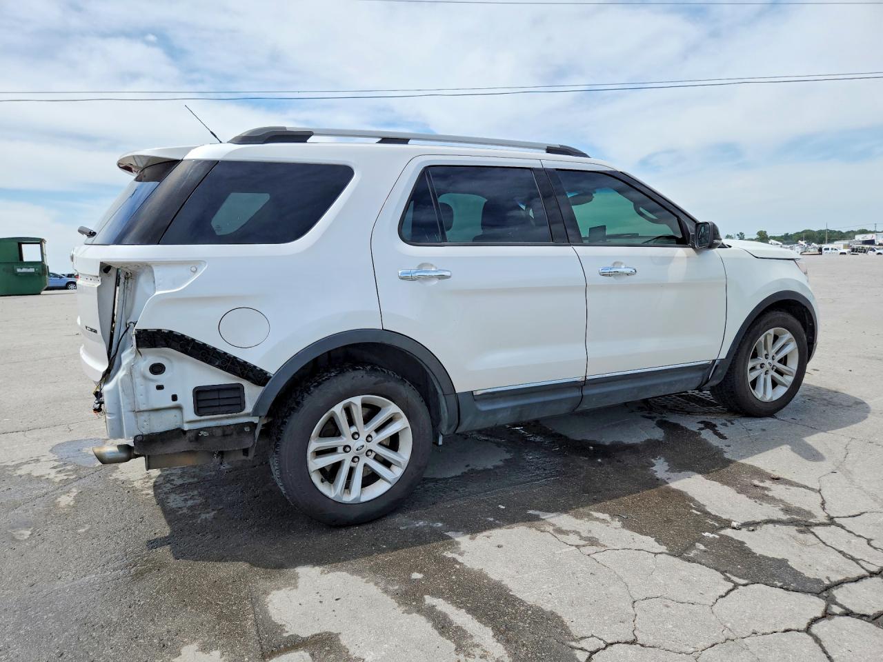 2013 Ford Explorer Xlt White vin: 1FM5K7D8XDGC89793