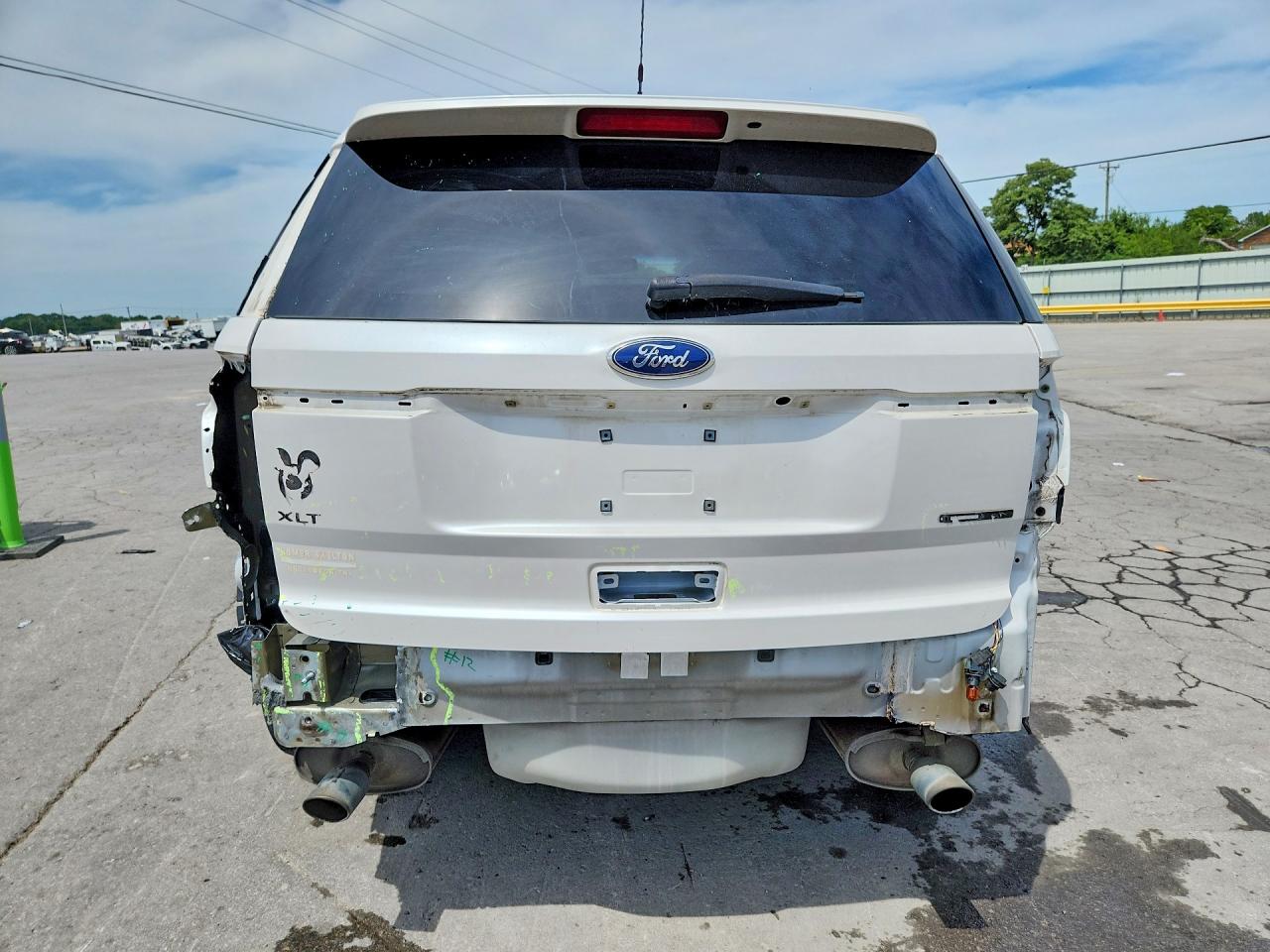 2013 Ford Explorer Xlt White vin: 1FM5K7D8XDGC89793