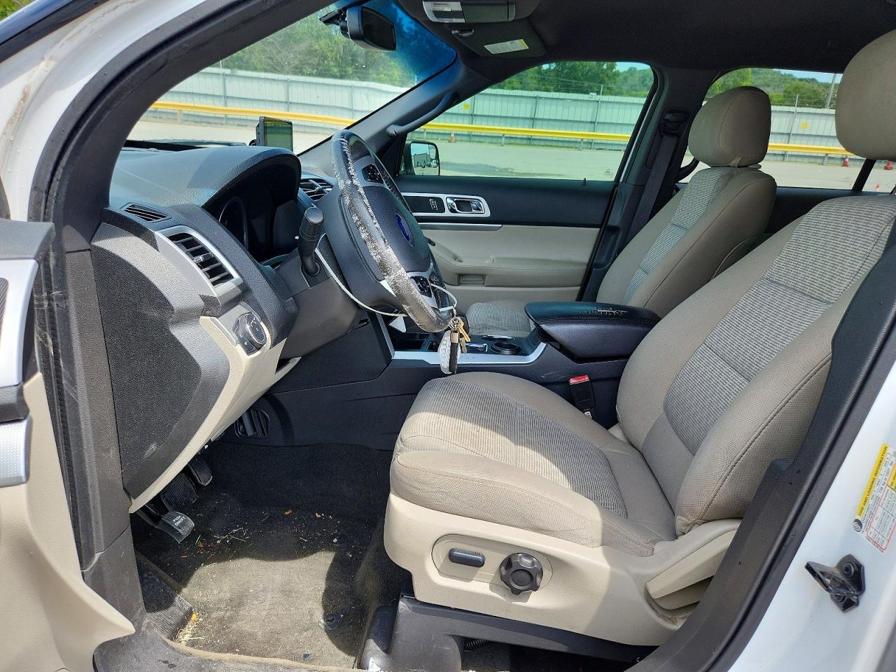 2013 Ford Explorer Xlt White vin: 1FM5K7D8XDGC89793