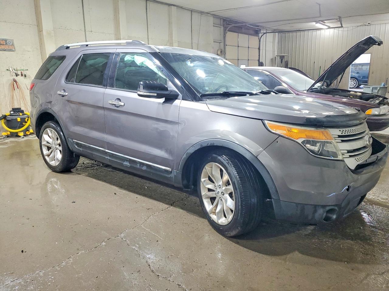 2014 Ford Explorer Xlt Gray vin: 1FM5K7D8XEGA12563