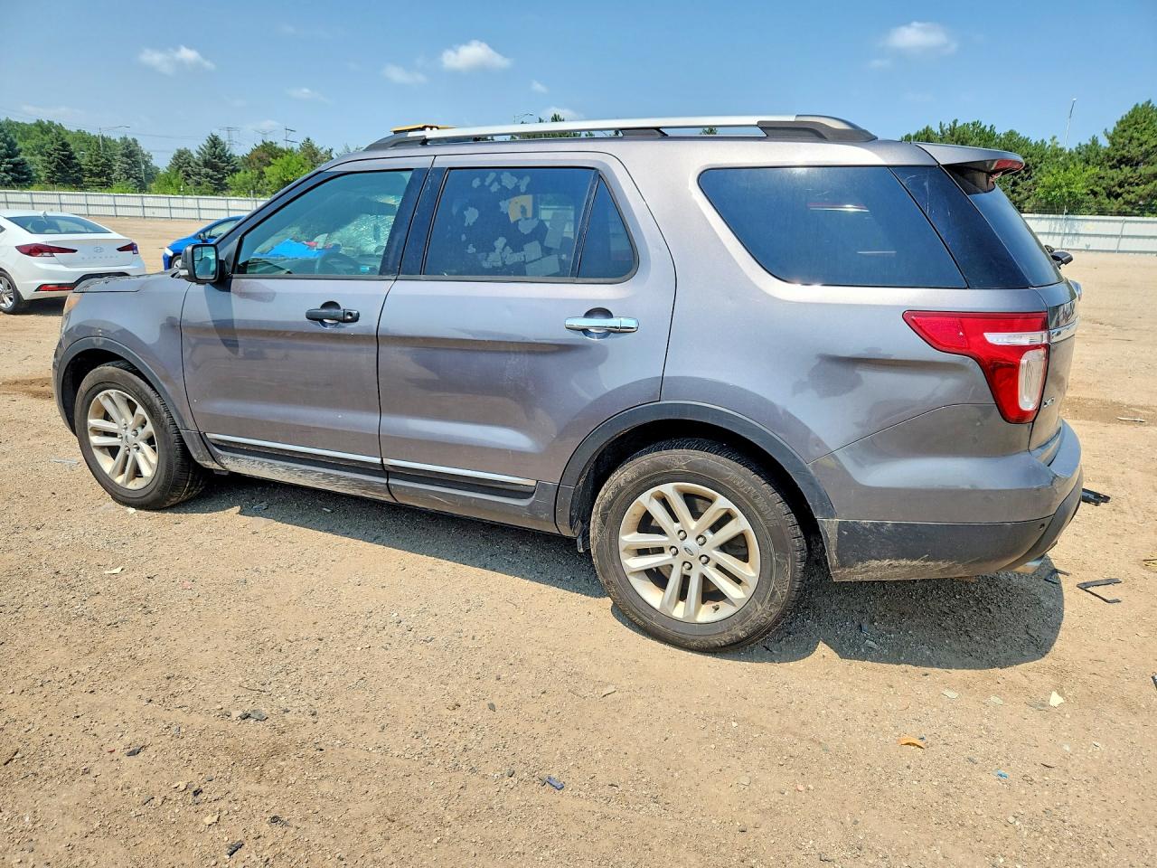 2014 Ford Explorer Xlt Gray vin: 1FM5K7D8XEGA42162