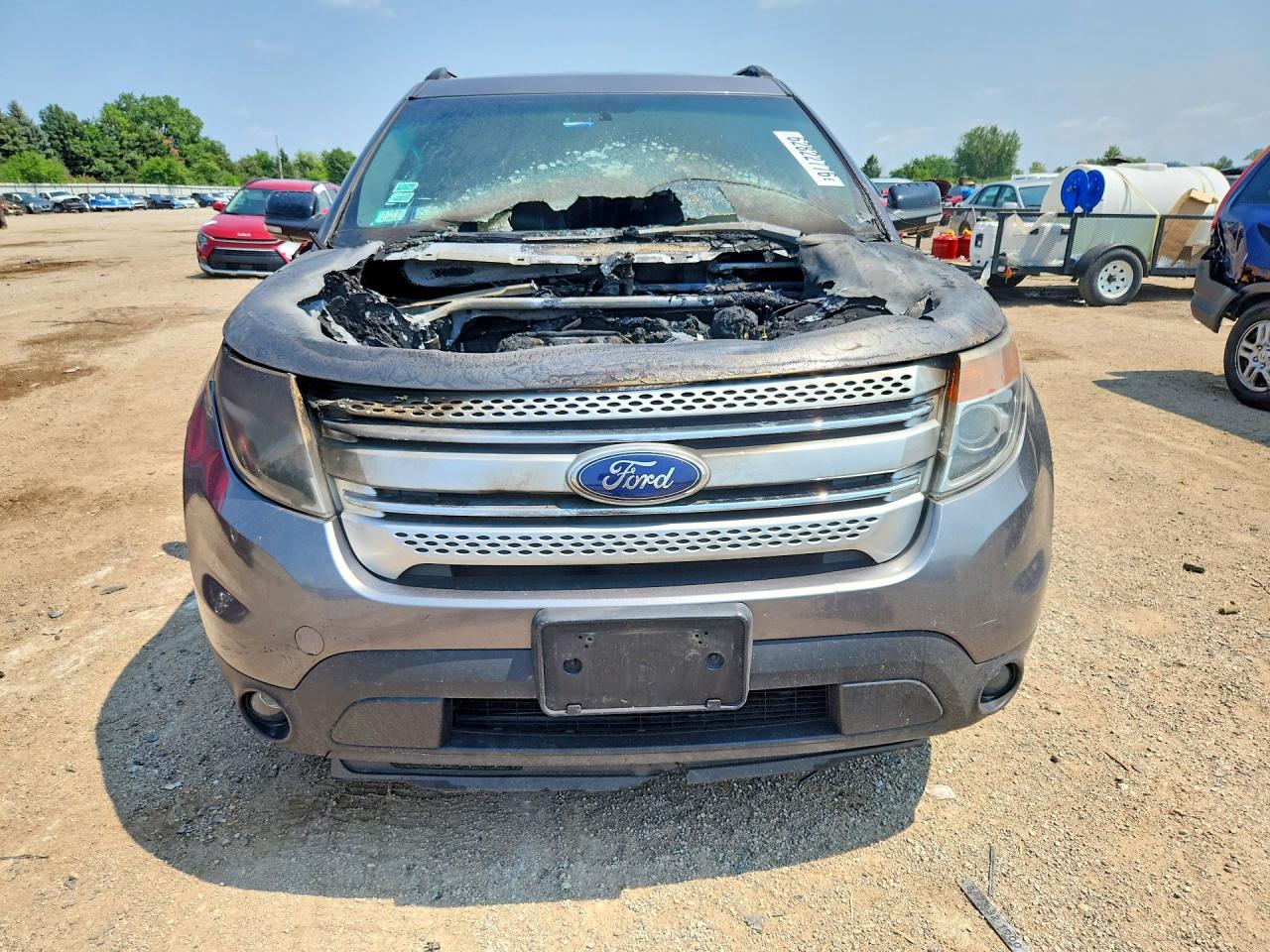 2014 Ford Explorer Xlt Gray vin: 1FM5K7D8XEGA42162