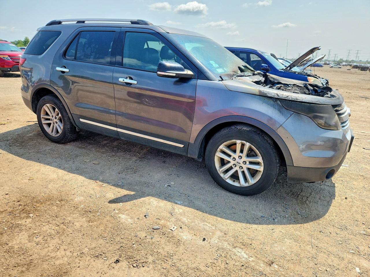 2014 Ford Explorer Xlt Gray vin: 1FM5K7D8XEGA42162