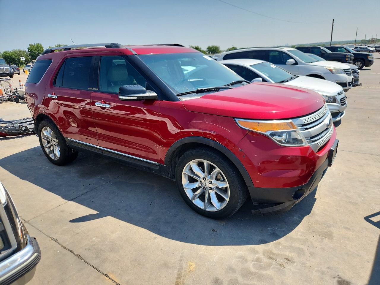 2014 Ford Explorer Xlt Red vin: 1FM5K7D8XEGB09598