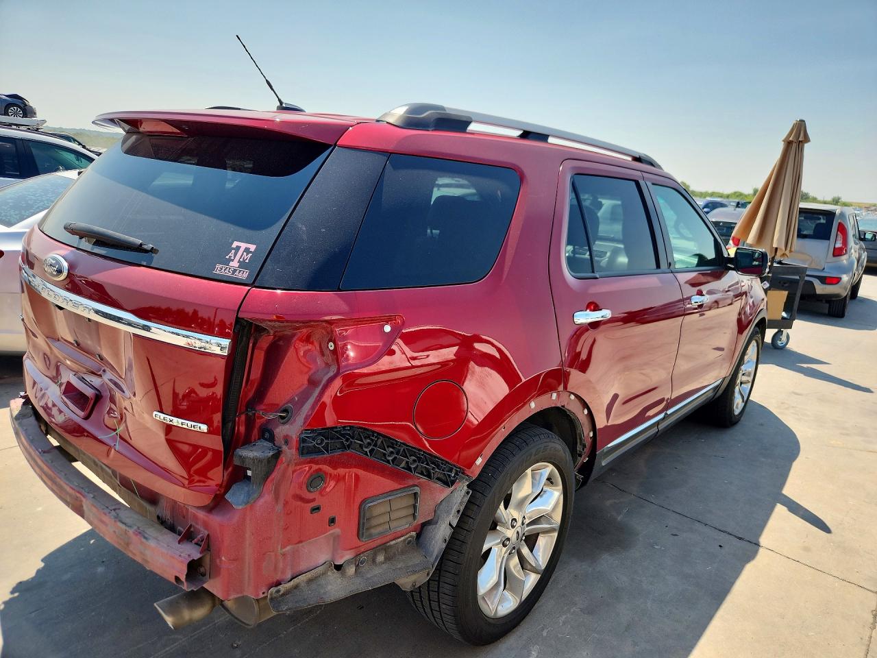 2014 Ford Explorer Xlt Red vin: 1FM5K7D8XEGB09598