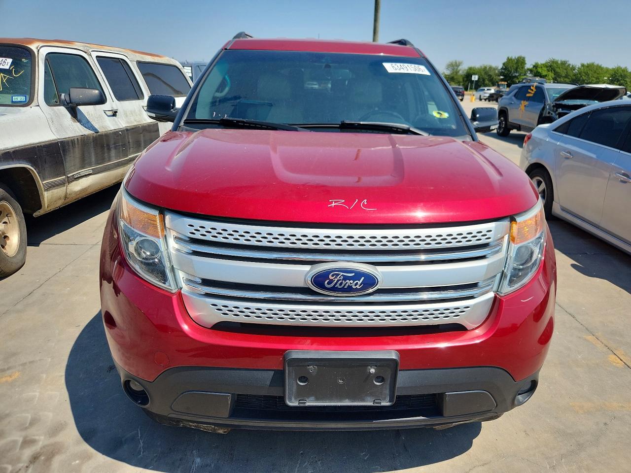 2014 Ford Explorer Xlt Red vin: 1FM5K7D8XEGB09598