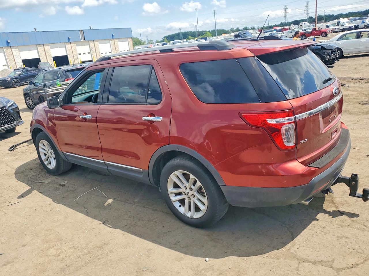 2014 Ford Explorer Xlt Orange vin: 1FM5K7D8XEGC27683