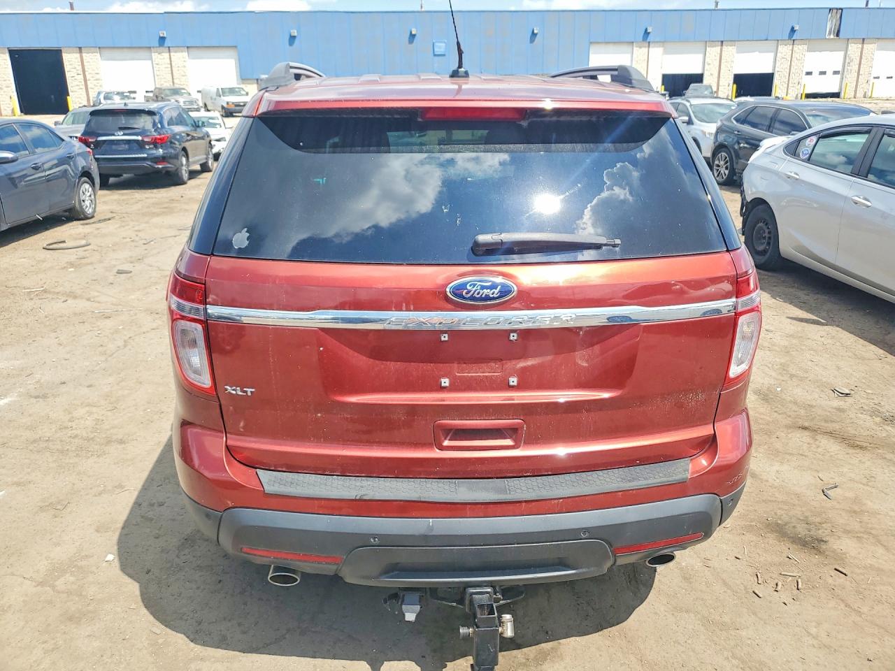 2014 Ford Explorer Xlt Orange vin: 1FM5K7D8XEGC27683